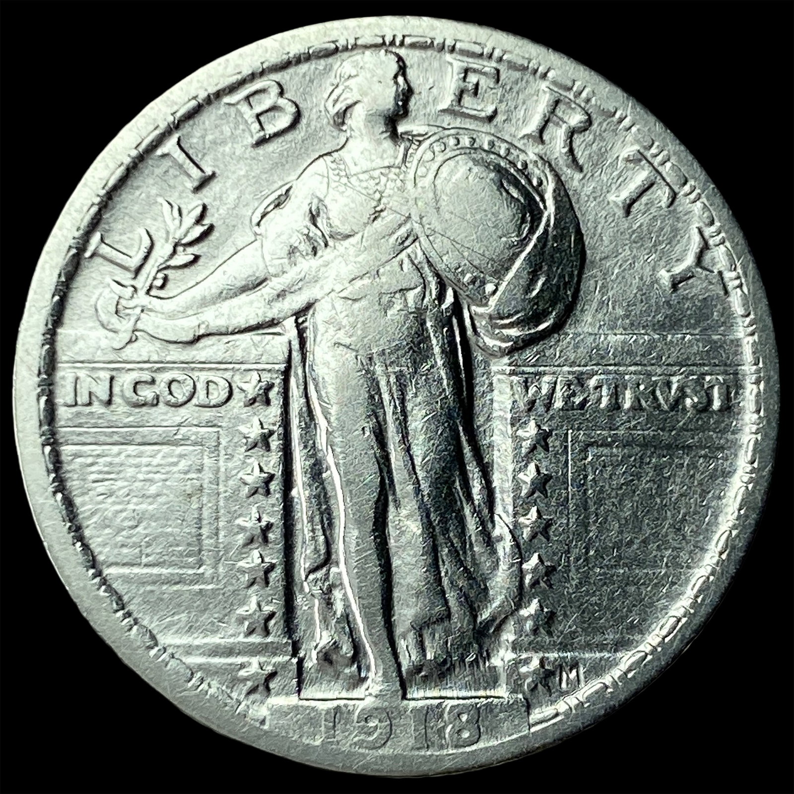 1918 Standing Liberty Quarter CLOSELY UNCIRCULATED (1 of 2)
