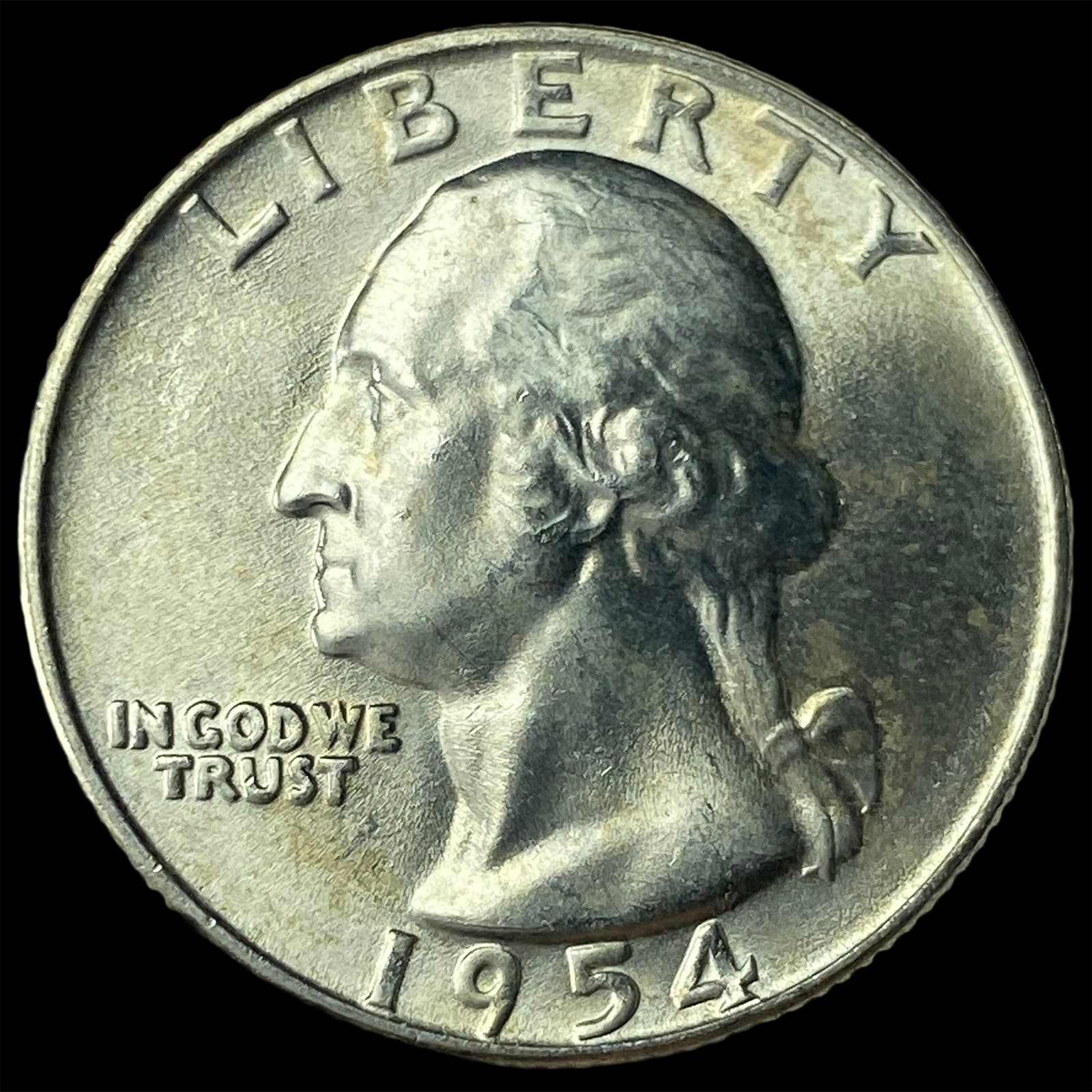 1954-D Silver Washington Quarter CHOICE BU: 1954-D Silver Washington Quarter CHOICE BU