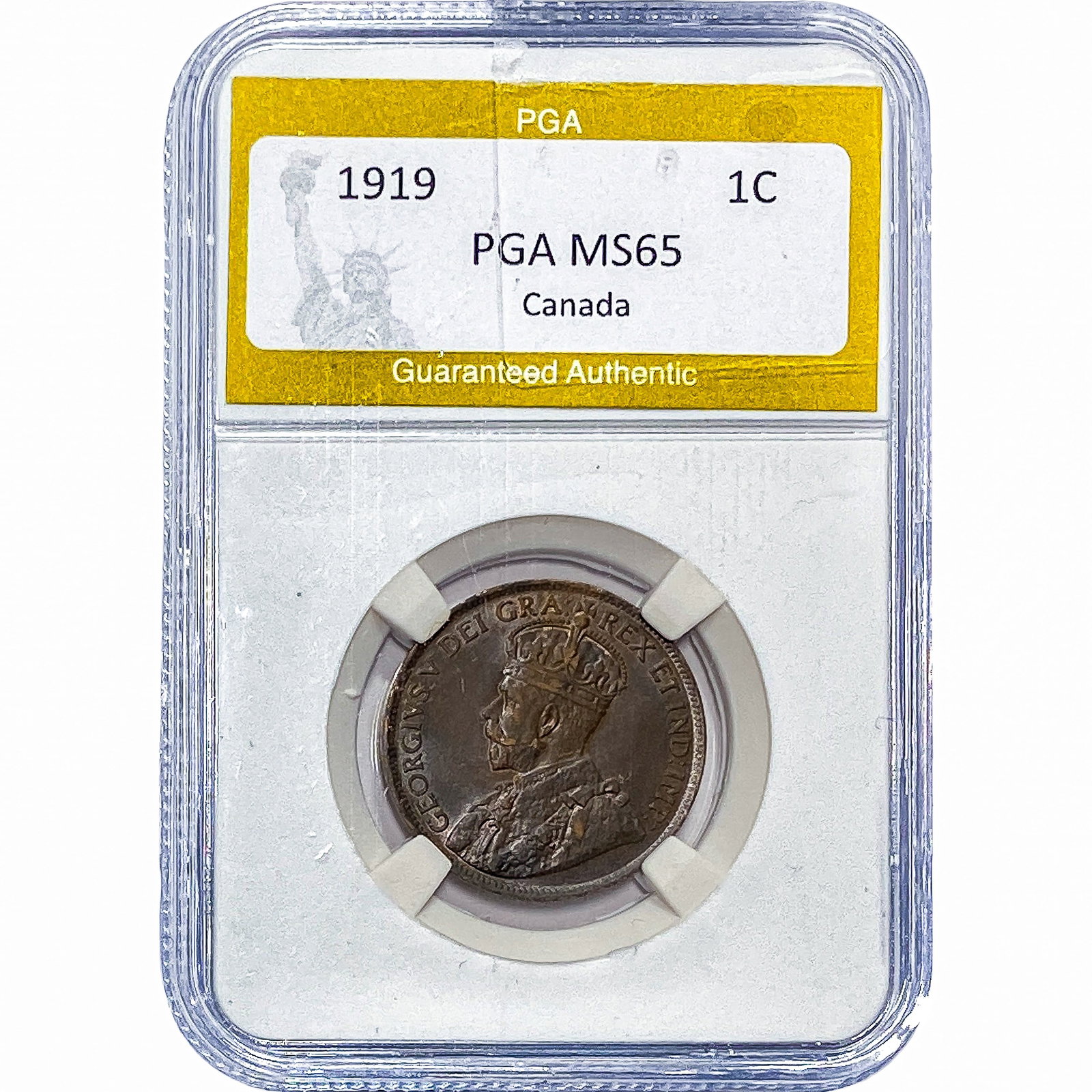 1919 1C Canada PGA MS65: 1919 1C Canada PGA MS65