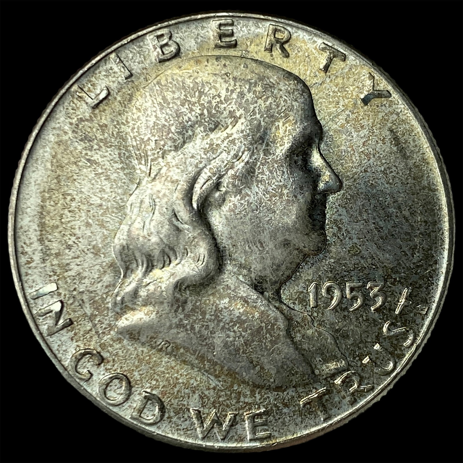 1953-S Silver Franklin Half Dollar CHOICE BU: 1953-S Silver Franklin Half Dollar CHOICE BU