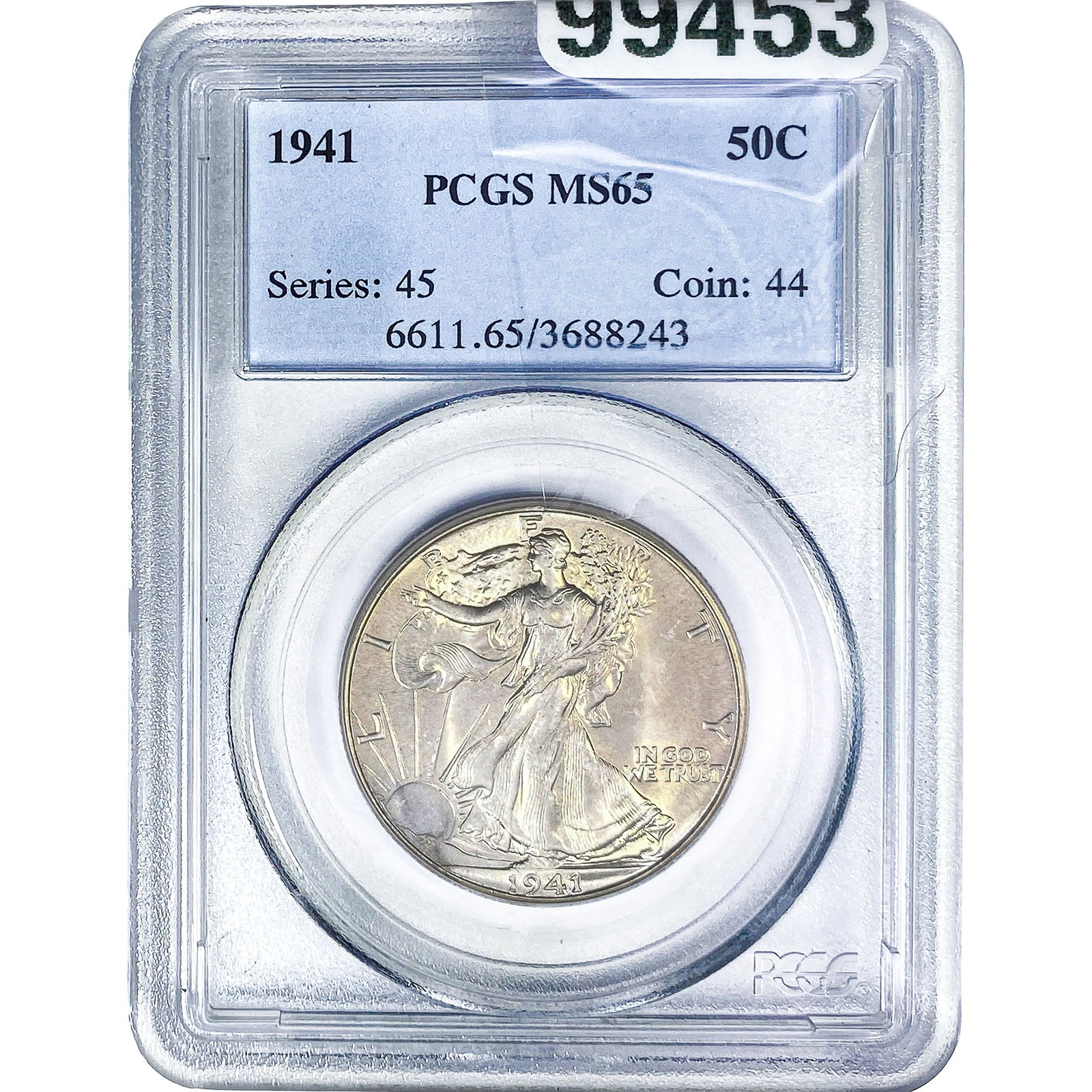1941 Walking Liberty Half Dollar PCGS MS65: 1941 Walking Liberty Half Dollar PCGS MS65