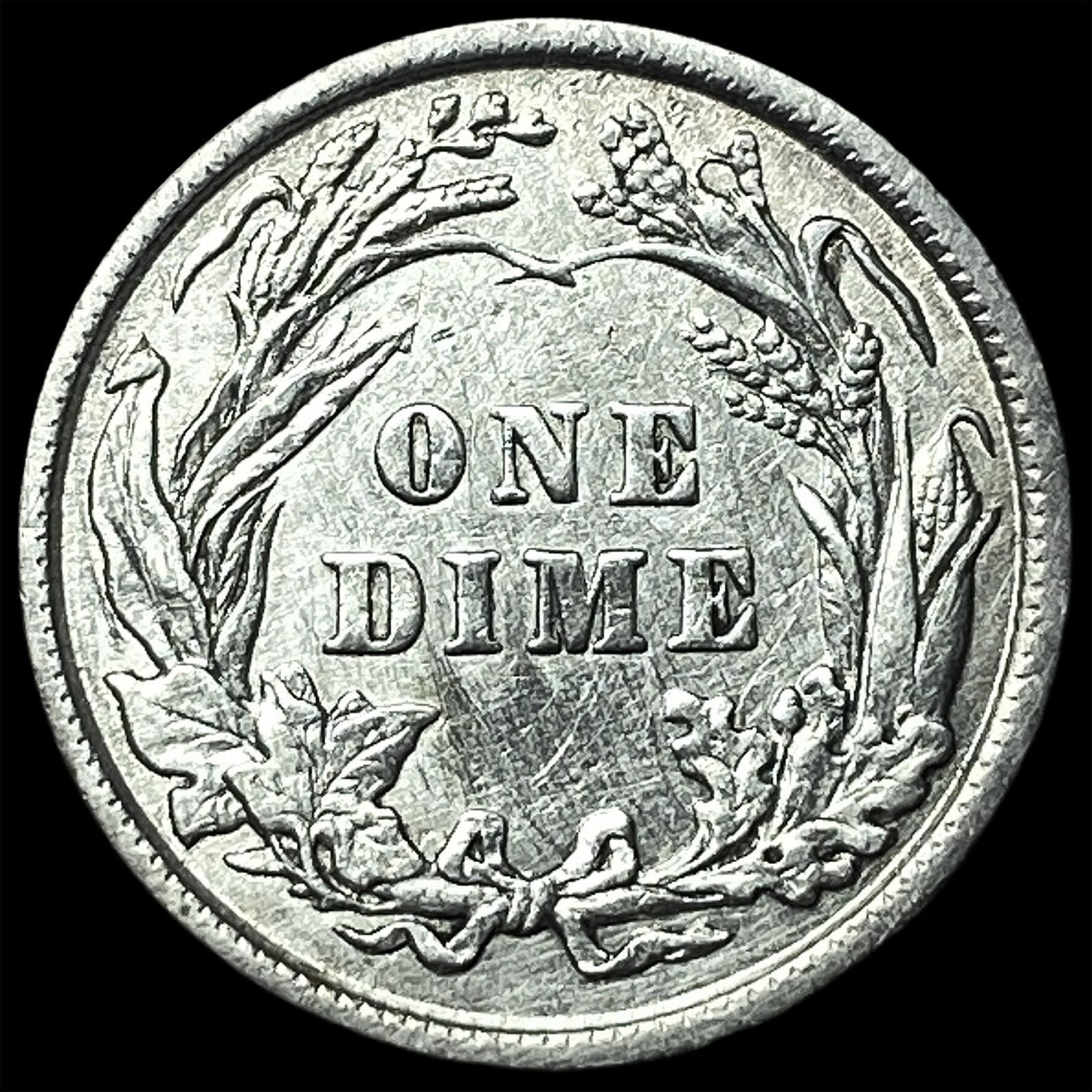 1902 Silver Barber Dime HIGH GRADE - 2