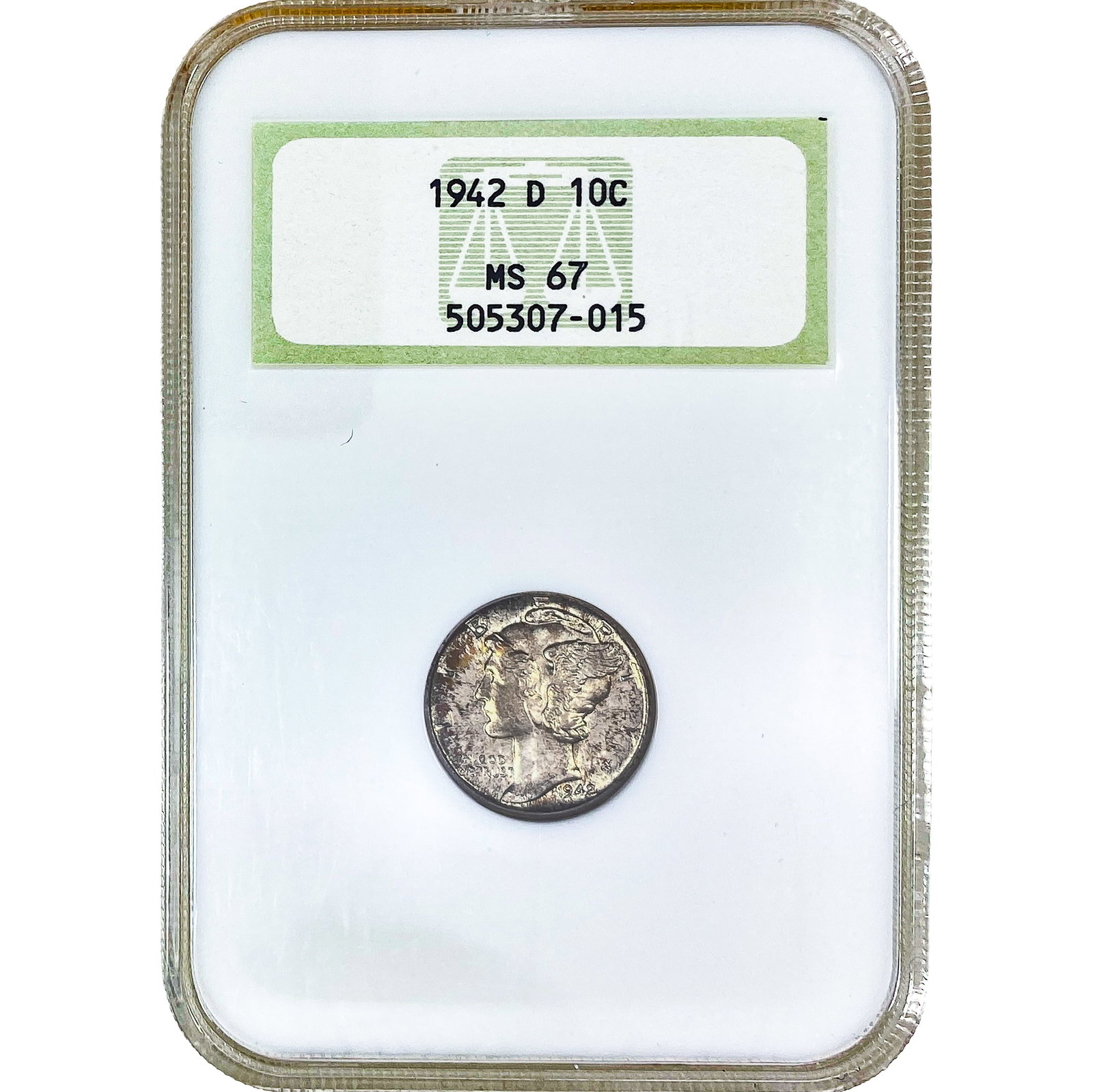 1942-D Mercury Silver Dime NGC MS67 (1 of 2)