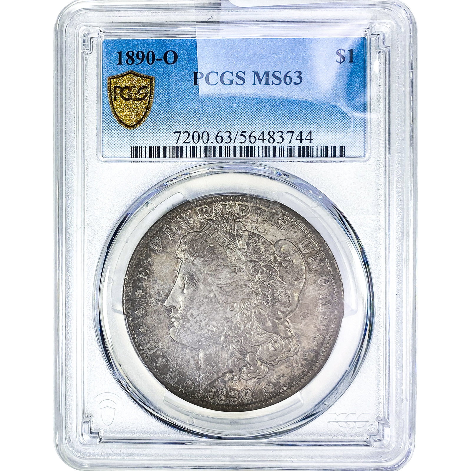 1890-O Morgan Silver Dollar PCGS MS63: 1890-O Morgan Silver Dollar PCGS MS63