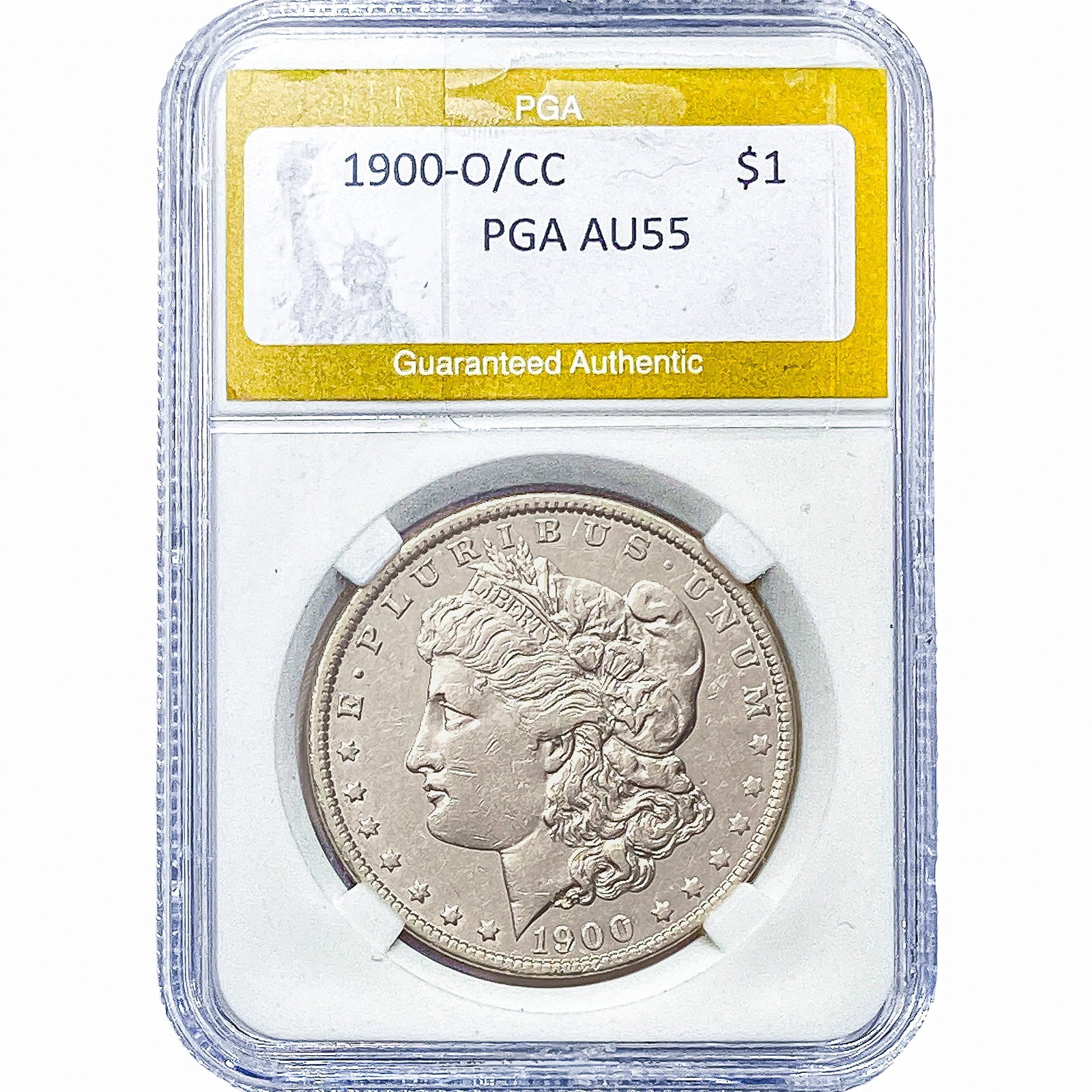 1900-O/CC Morgan Silver Dollar PGA AU55