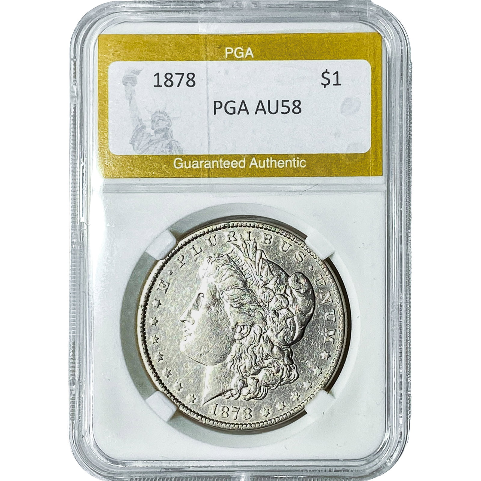 1878 Morgan Silver Dollar PGA AU58