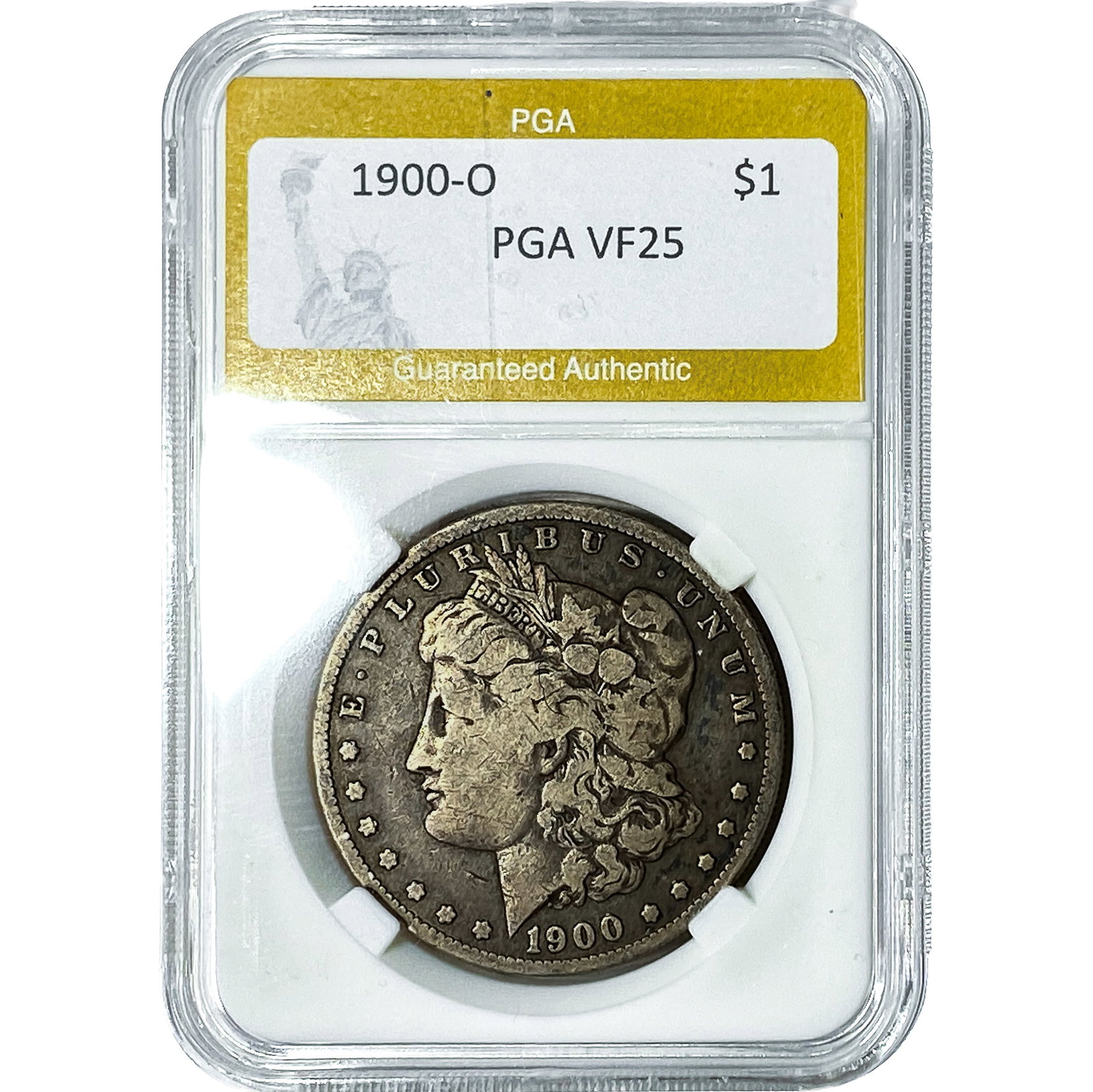 1900-O Morgan Silver Dollar PGA VF25: 1900-O Morgan Silver Dollar PGA VF25