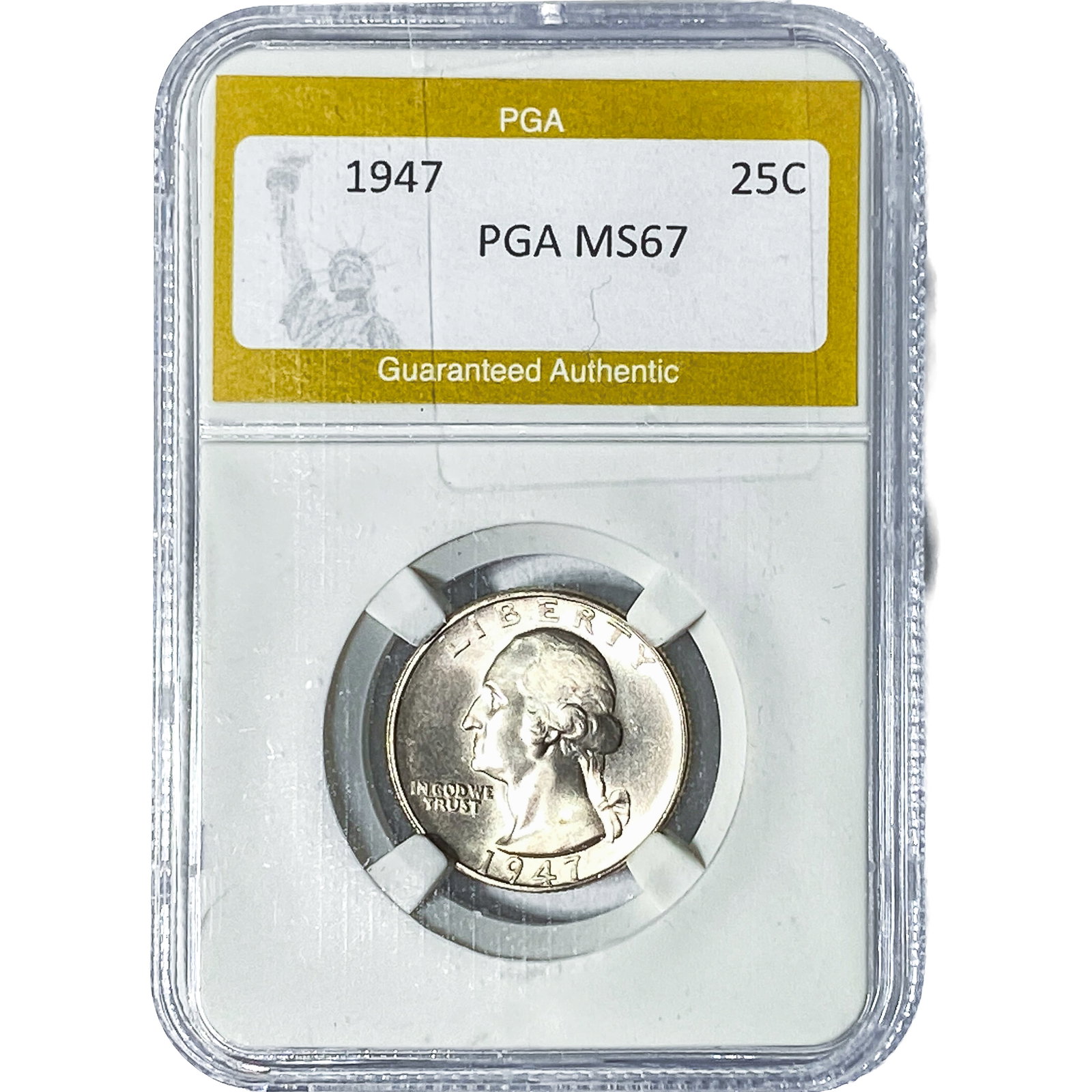 1947 Washington Silver Quarter PGA MS67: 1947 Washington Silver Quarter PGA MS67