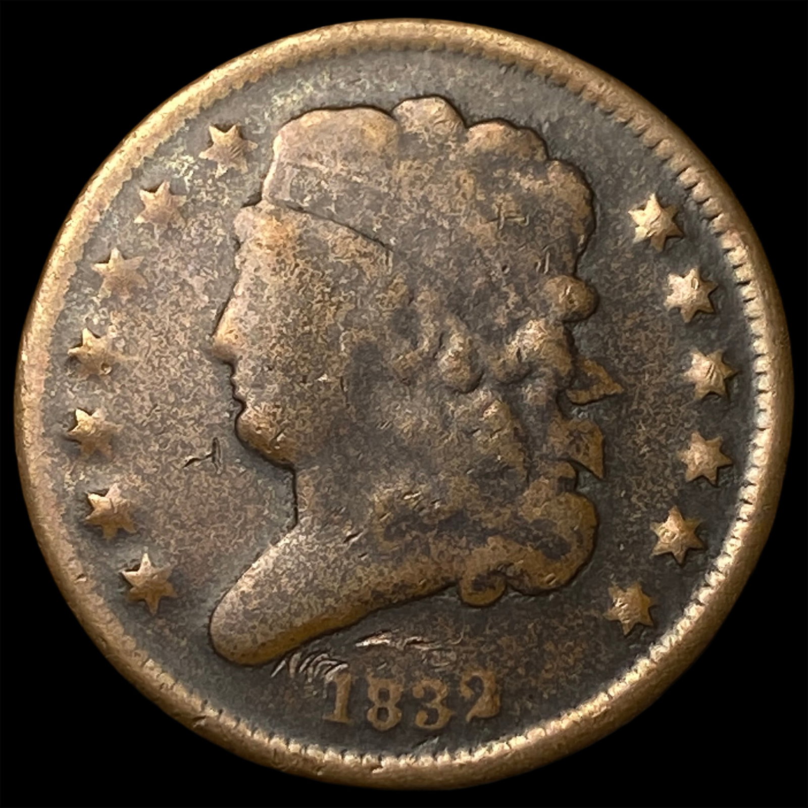 1832 Classic Head Half Cent LIGHTLY CIRCULATED: 1832 Classic Head Half Cent LIGHTLY CIRCULATED
