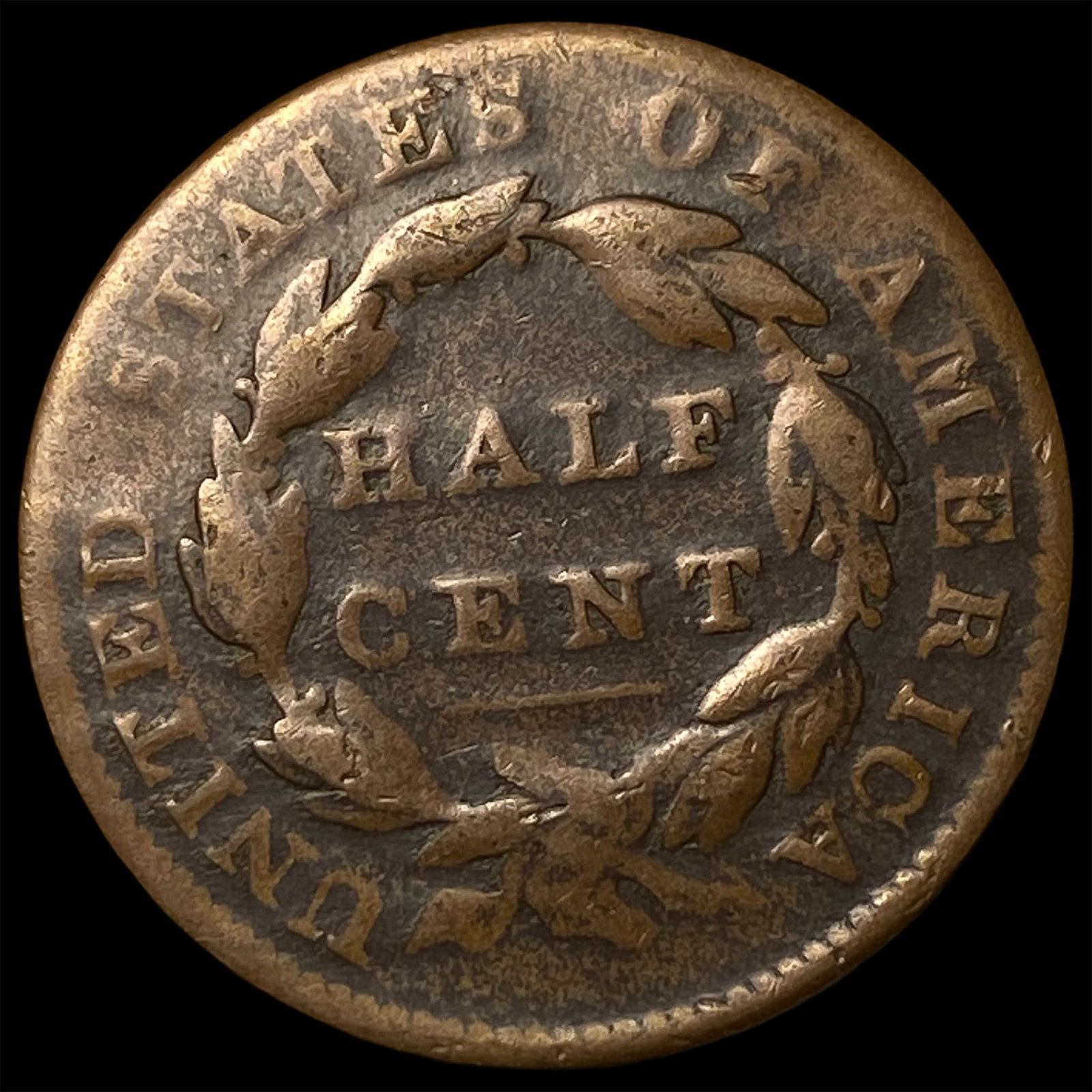 1832 Classic Head Half Cent LIGHTLY CIRCULATED - 2