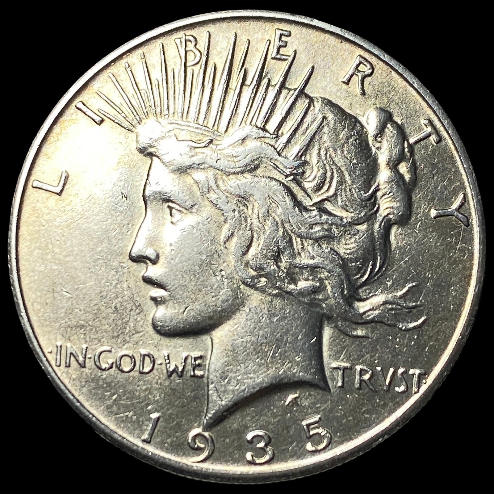 1935-S Silver Peace Dollar CLOSELY UNCIRCULATED: 1935-S Silver Peace Dollar CLOSELY UNCIRCULATED