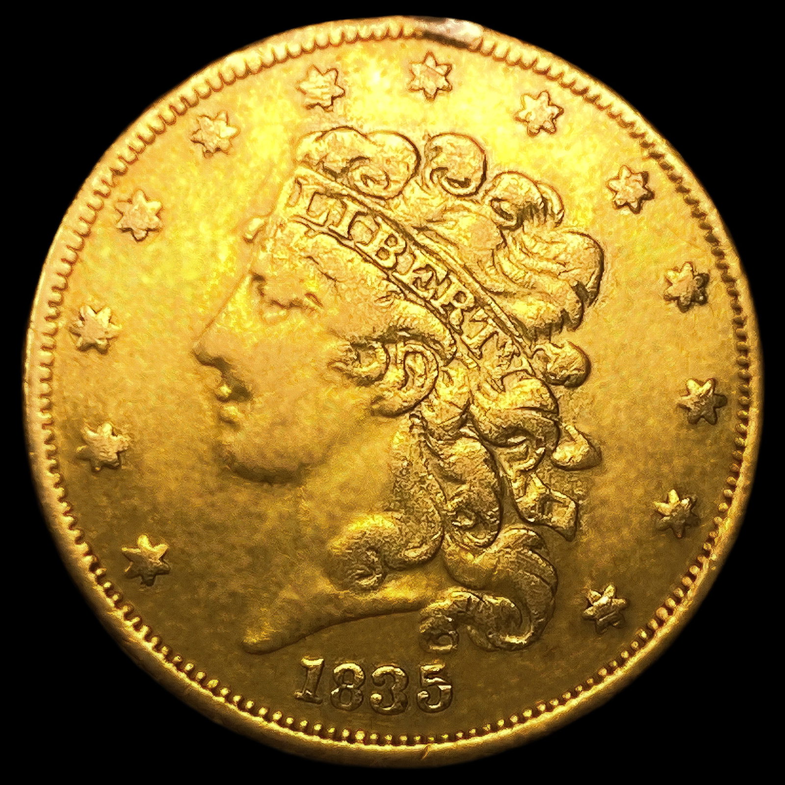 1835 $5 Gold Half Eagle: 1835 $5 Gold Half Eagle