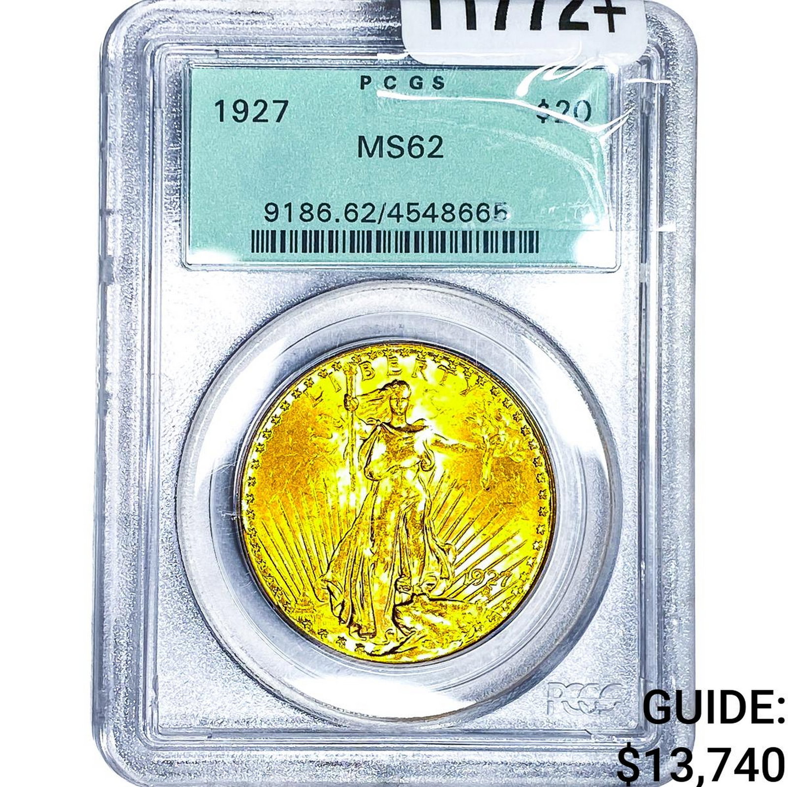 1924 $20 Gold Double Eagle PCGS MS62: 1924 $20 Gold Double Eagle PCGS MS62
