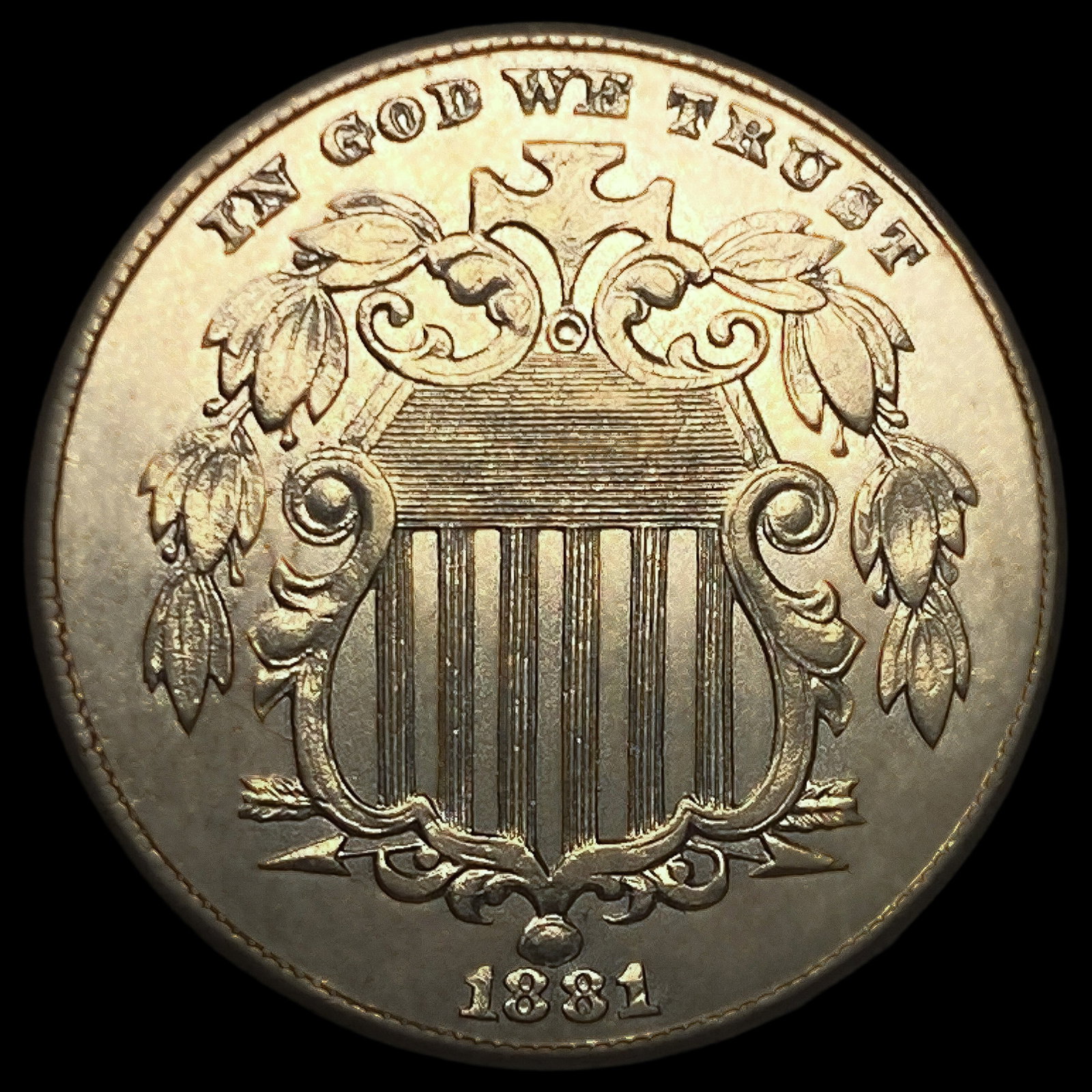 1881 Shield Nickel: 1881 Shield Nickel