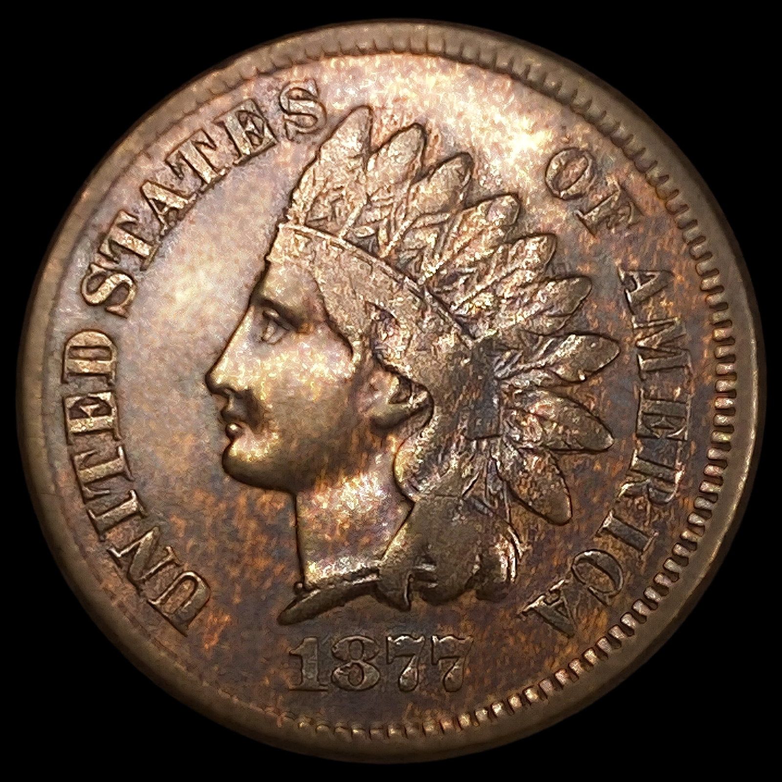 1877 Indian Head Cent (1 of 2)