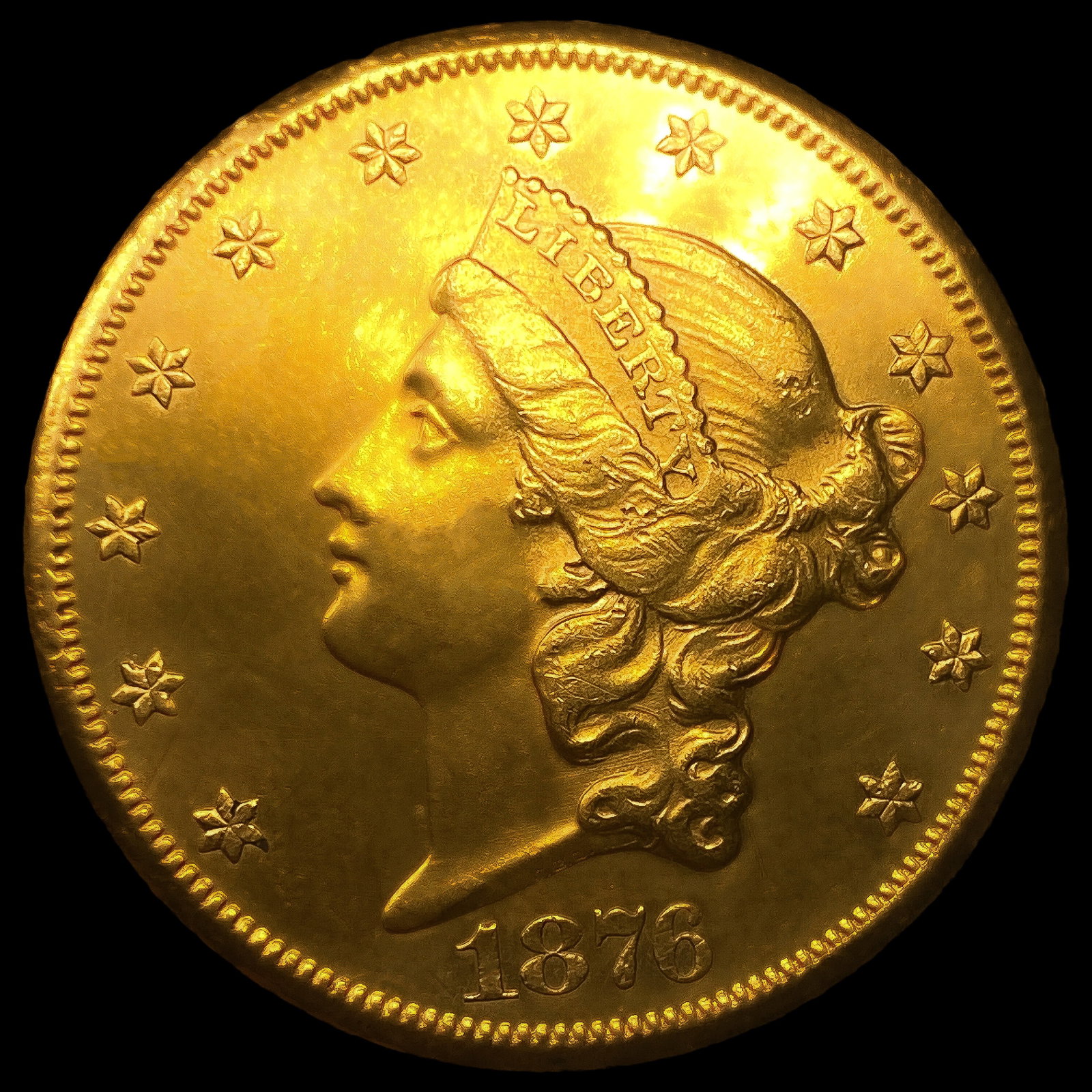 1876-CC $20 Gold Double Eagle: 1876-CC $20 Gold Double Eagle