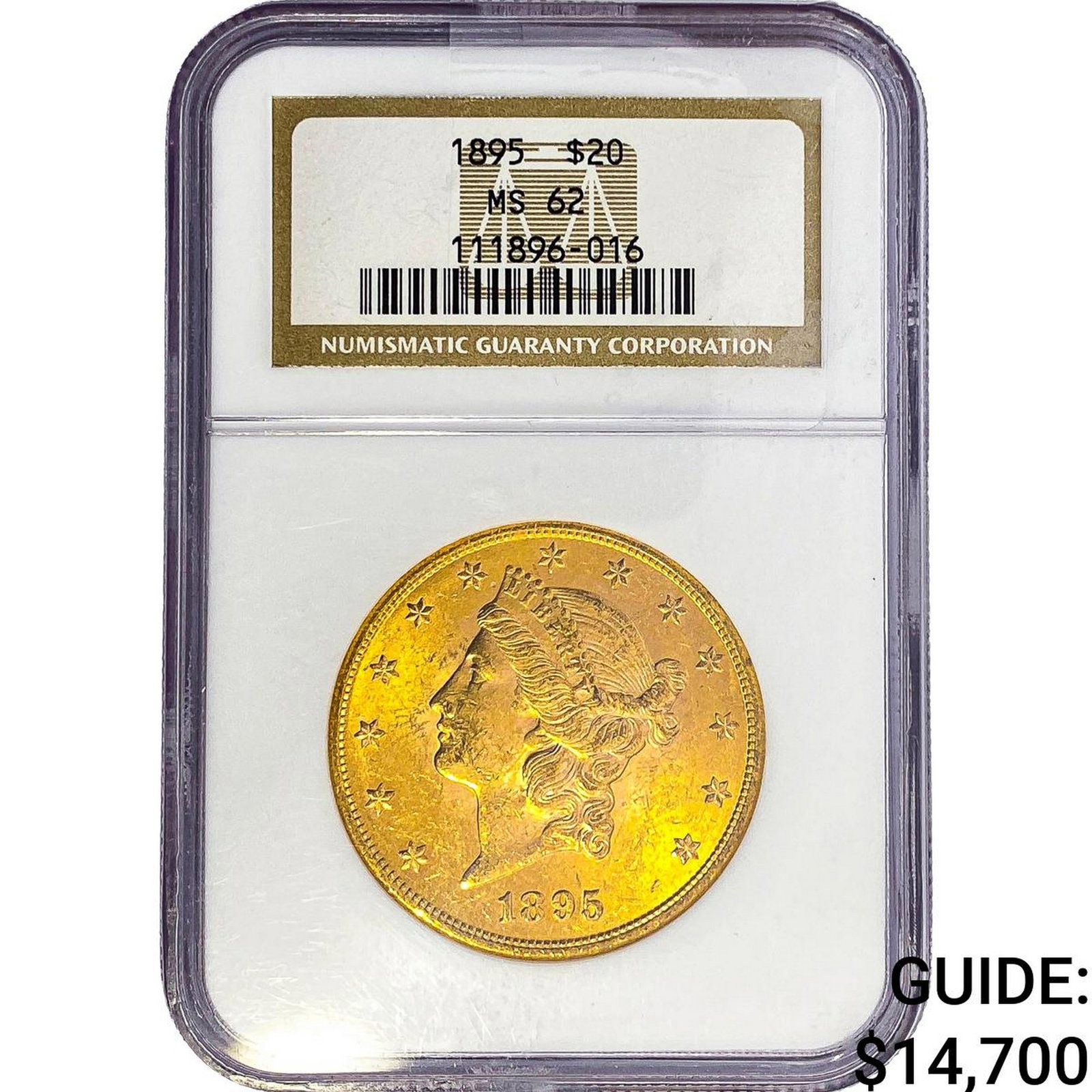1895 $20 Gold Double Eagle NGC MS62 (1 of 2)