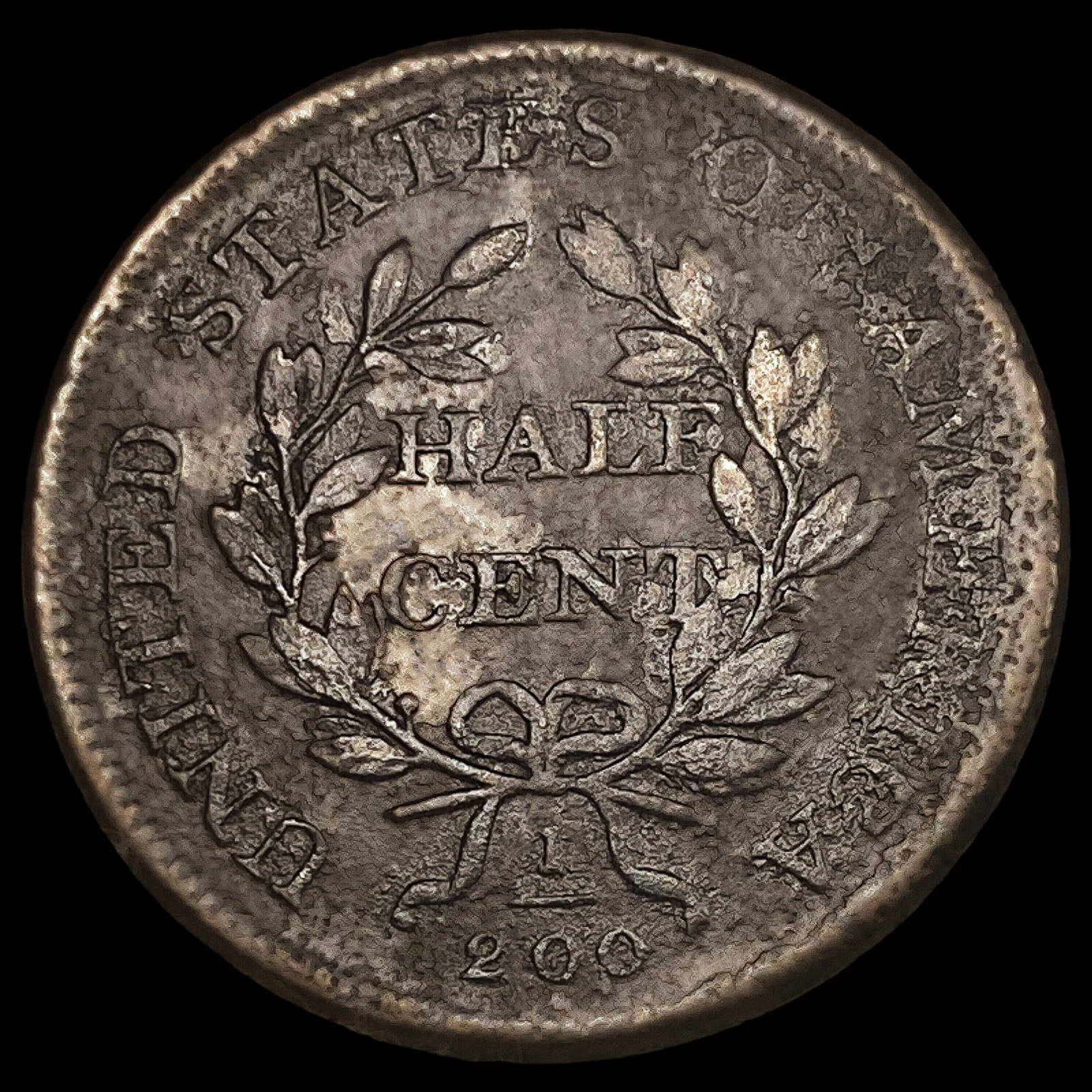 1808 Draped Bust Half Cent - 2