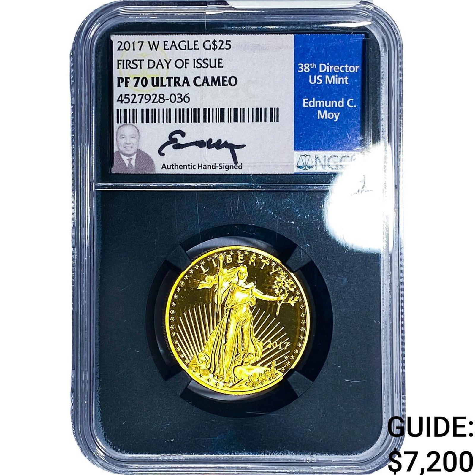 2017-W 1/2oz $25 Gold Eagle NGC PF70 UC (1 of 4)