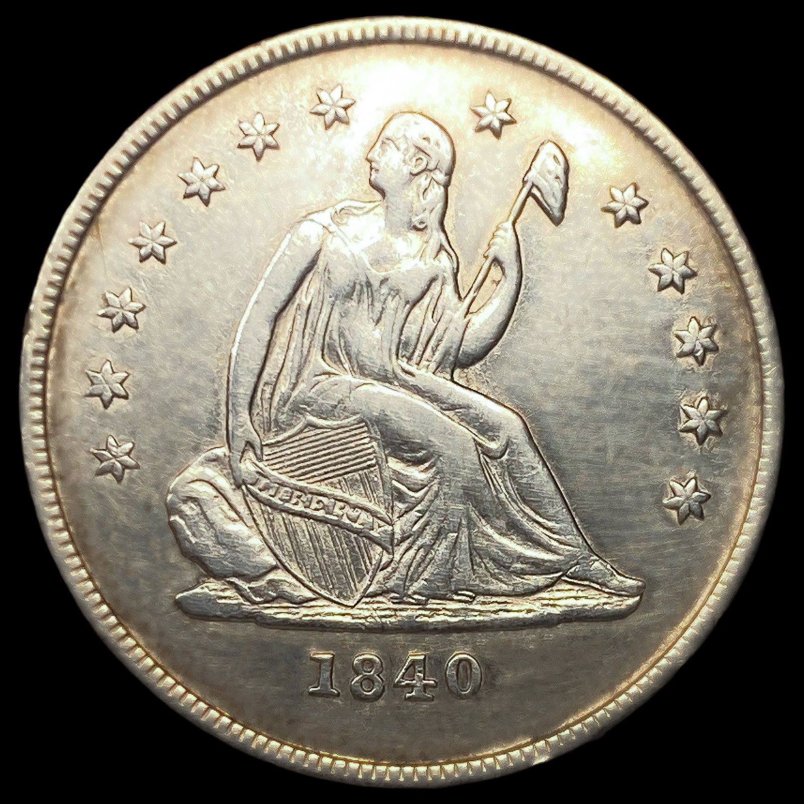1840-O Seated Liberty Quarter: 1840-O Seated Liberty Quarter