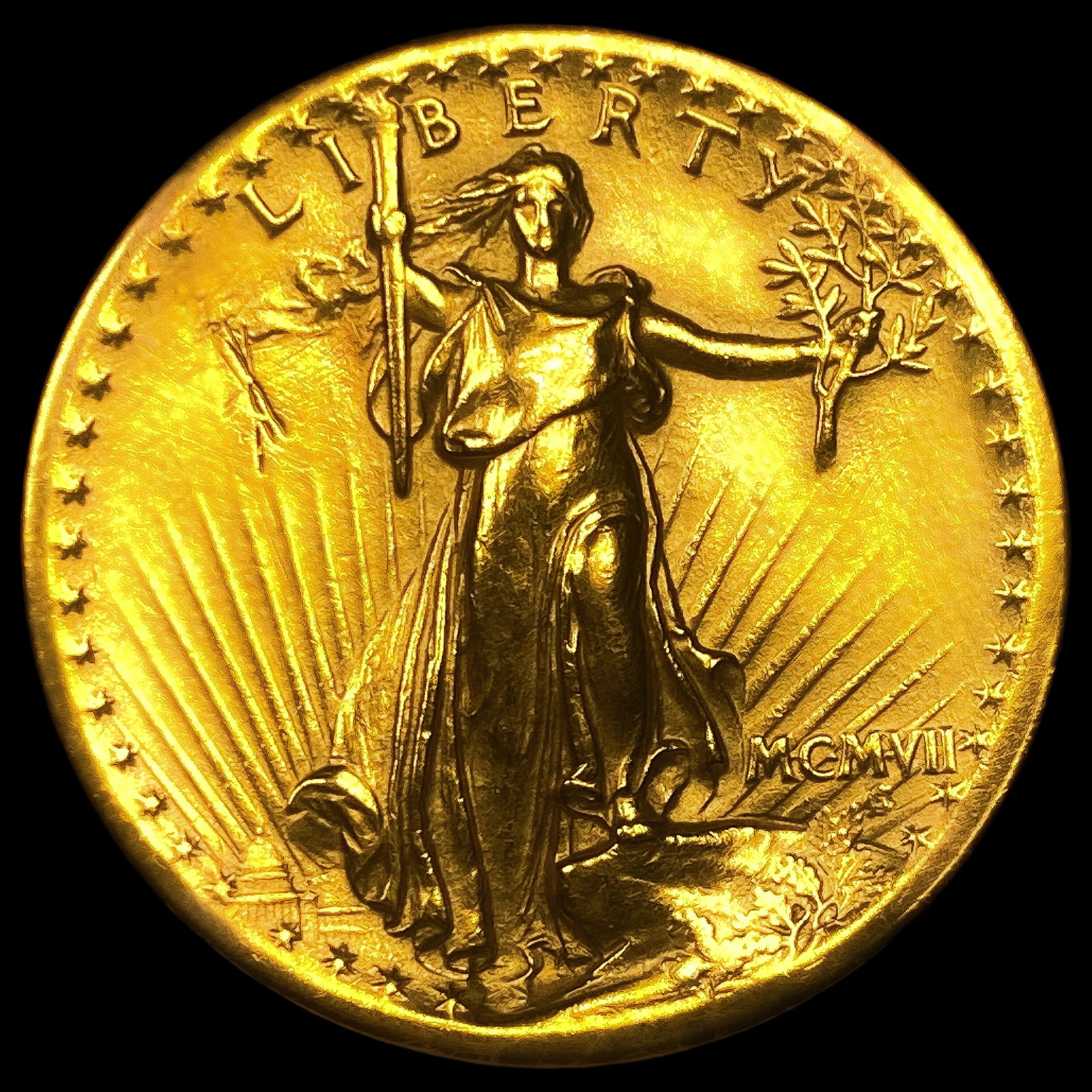 1907 High Relief $20 Gold Double Eagle: 1907 High Relief $20 Gold Double Eagle