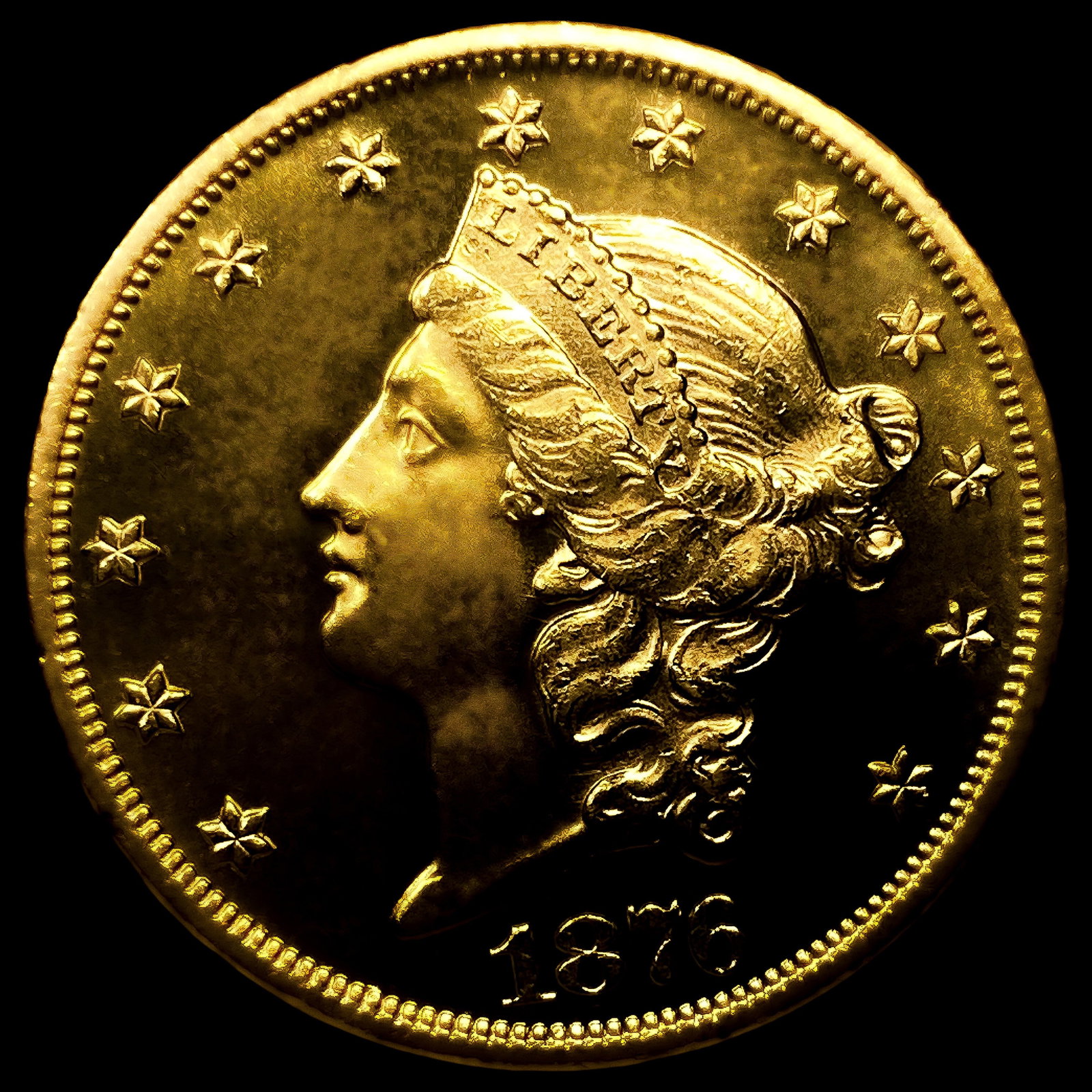 1876 $20 Gold Double Eagle: 1876 $20 Gold Double Eagle