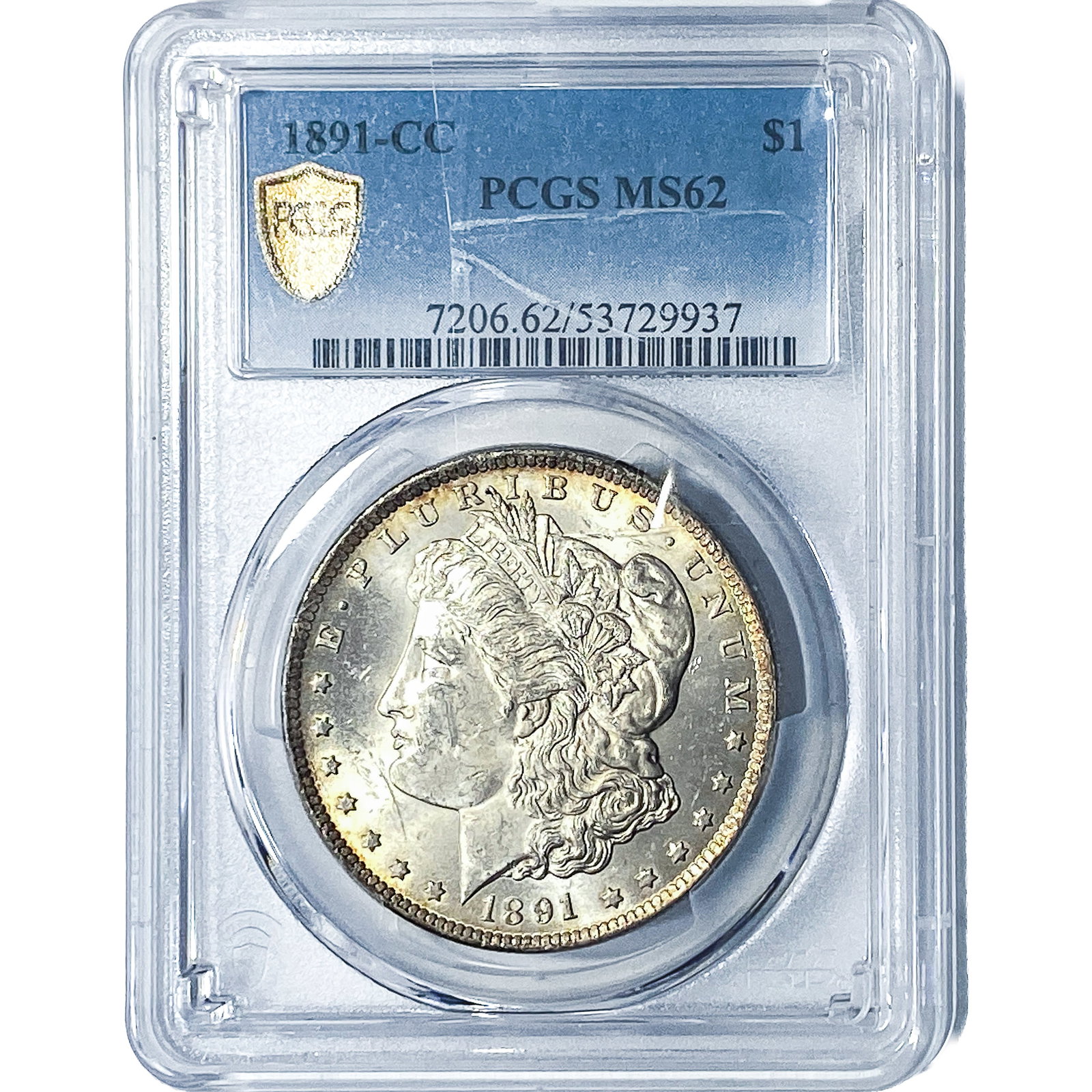 1891-CC Morgan Silver Dollar PCGS MS62 (1 of 4)