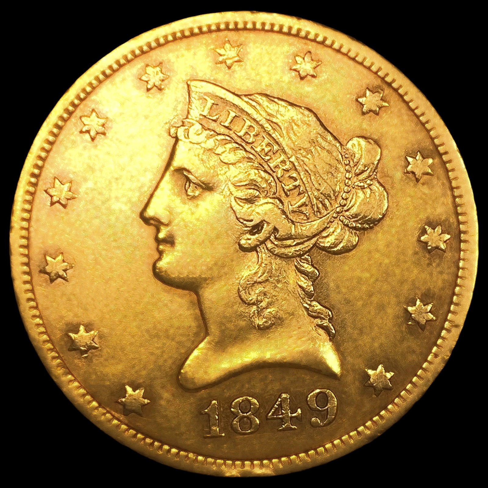 1849 $10 Gold Eagle: 1849 $10 Gold Eagle