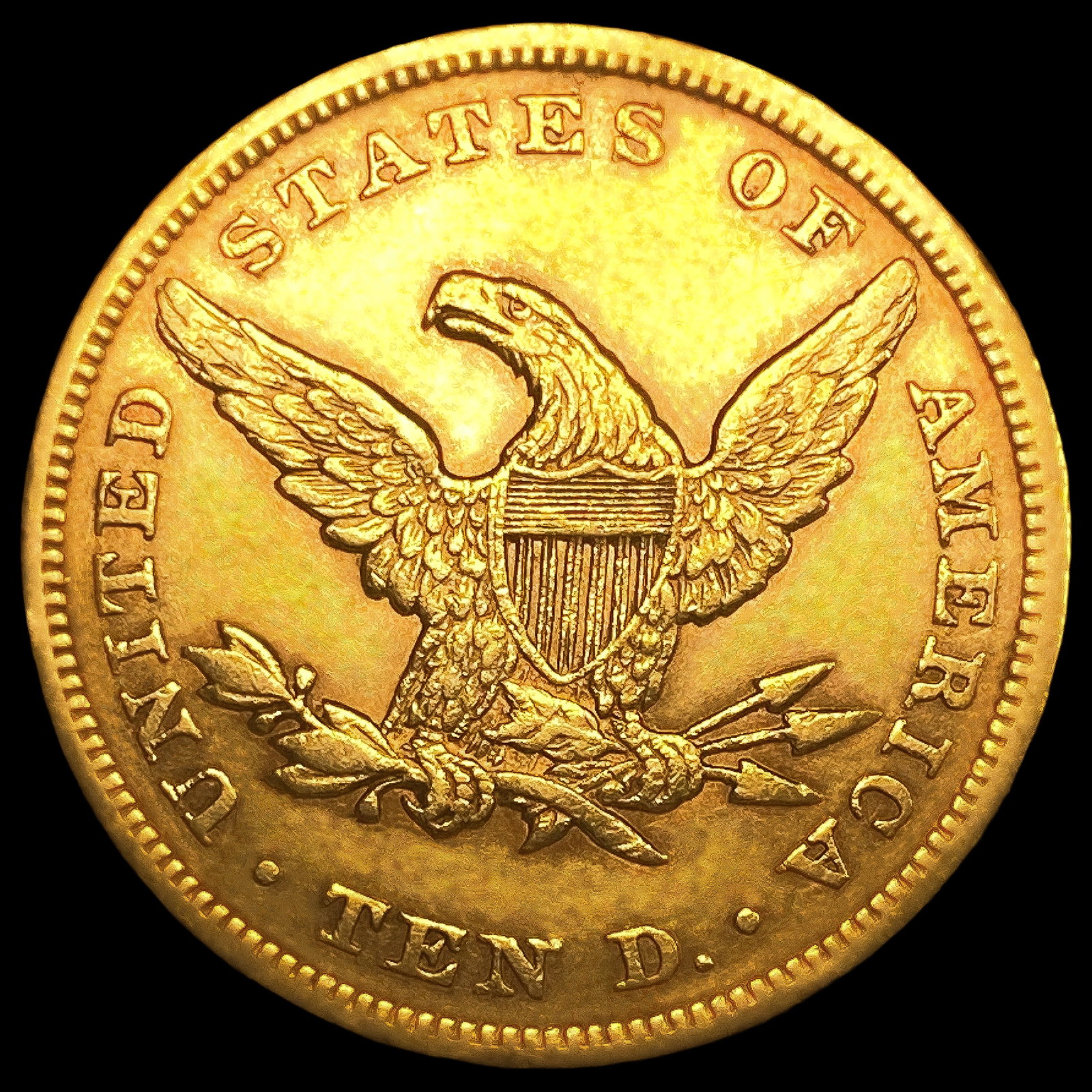 1849 $10 Gold Eagle - 2