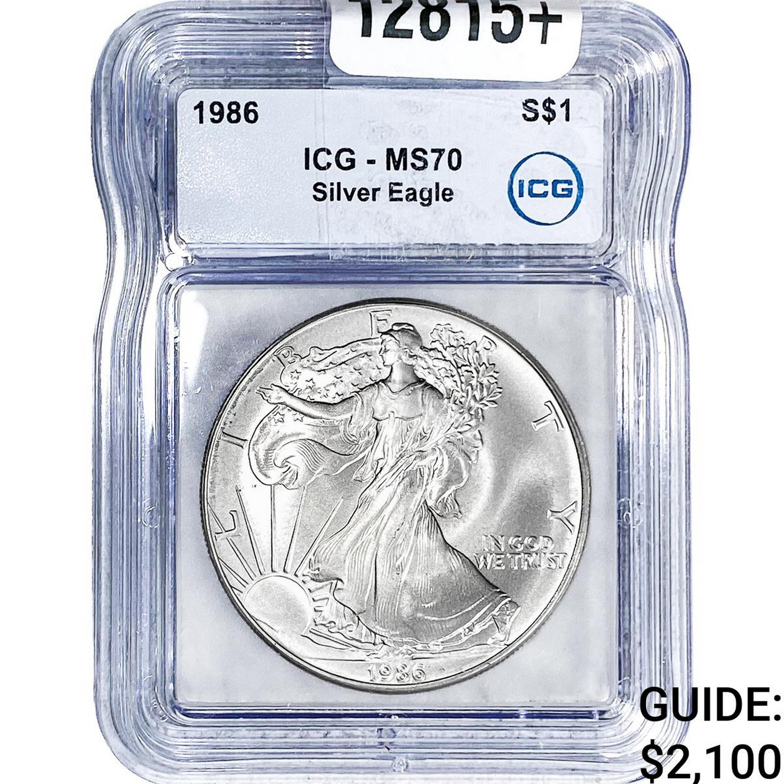 1986 Silver Eagle ICG MS70: 1986 Silver Eagle ICG MS70