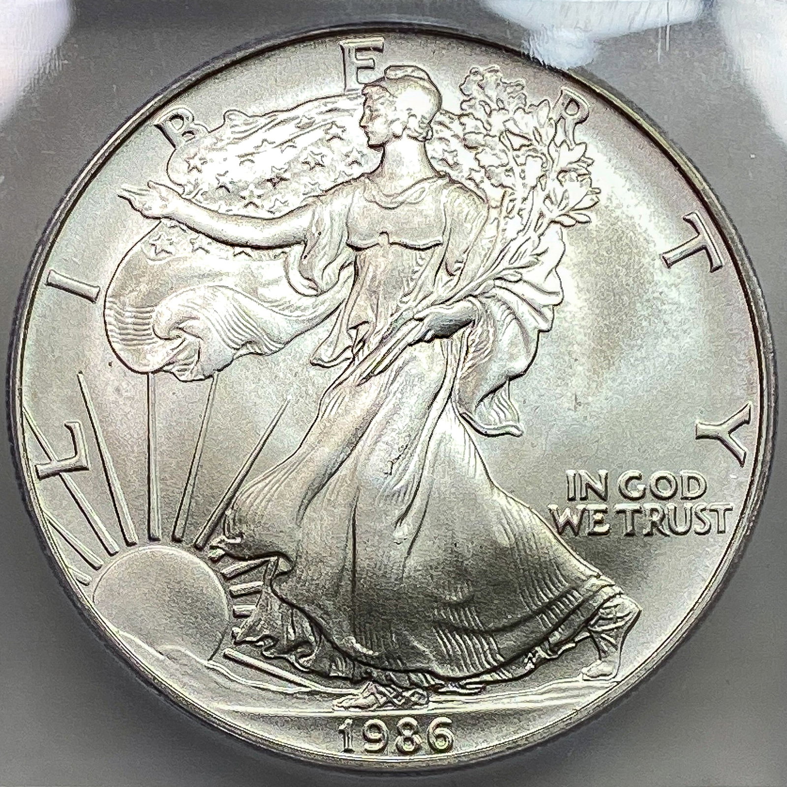 1986 Silver Eagle ICG MS70 - 3