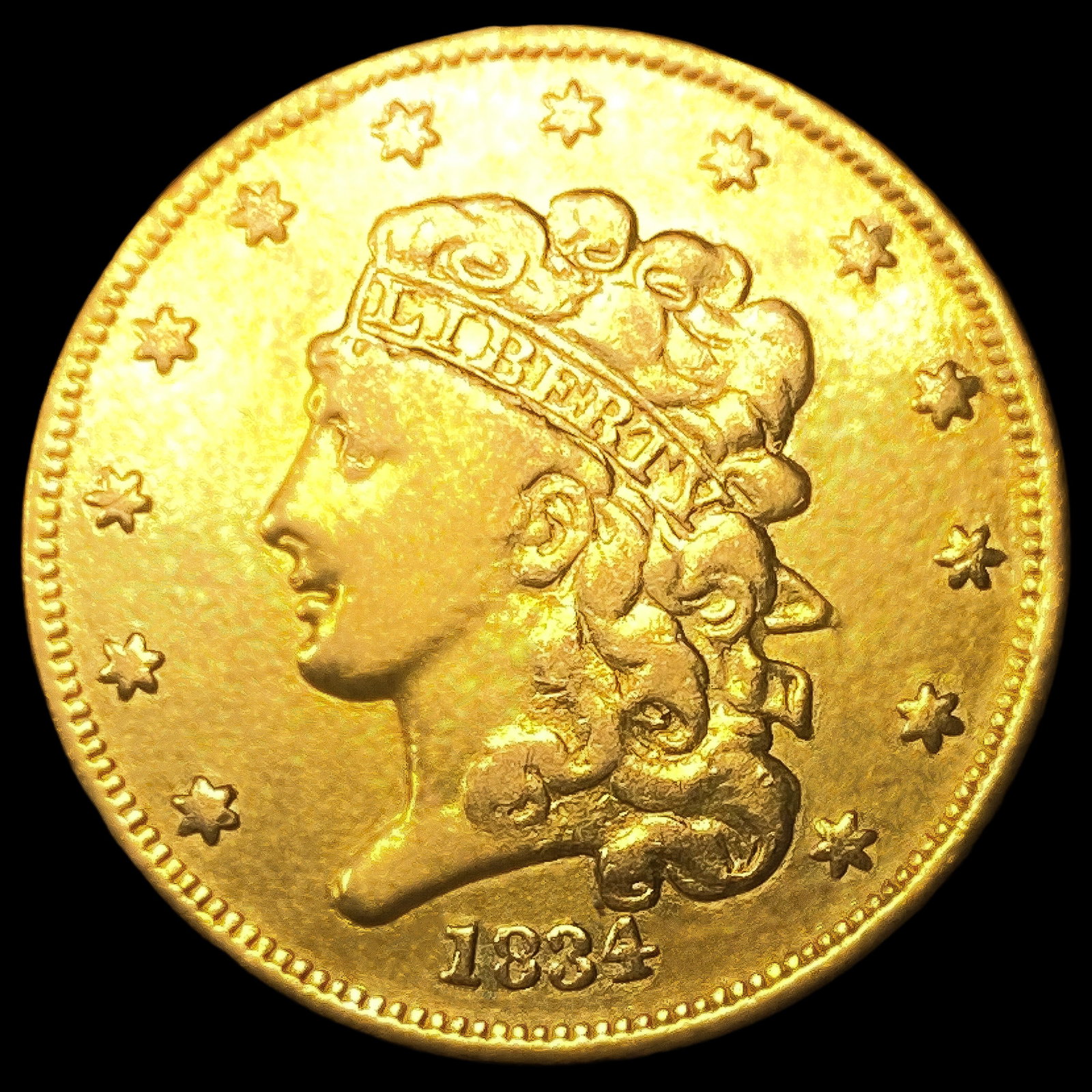 1834 $5 Gold Half Eagle: 1834 $5 Gold Half Eagle