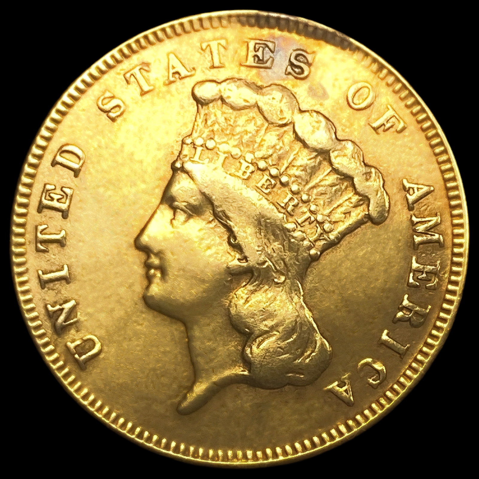 1874 $3 Gold Piece: 1874 $3 Gold Piece