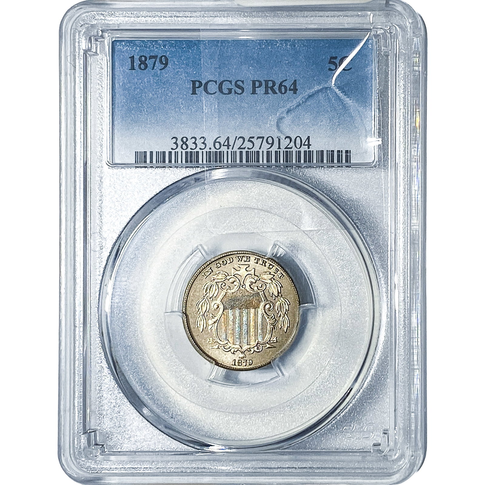 1879 Shield Nickel PCGS PR64: 1879 Shield Nickel PCGS PR64