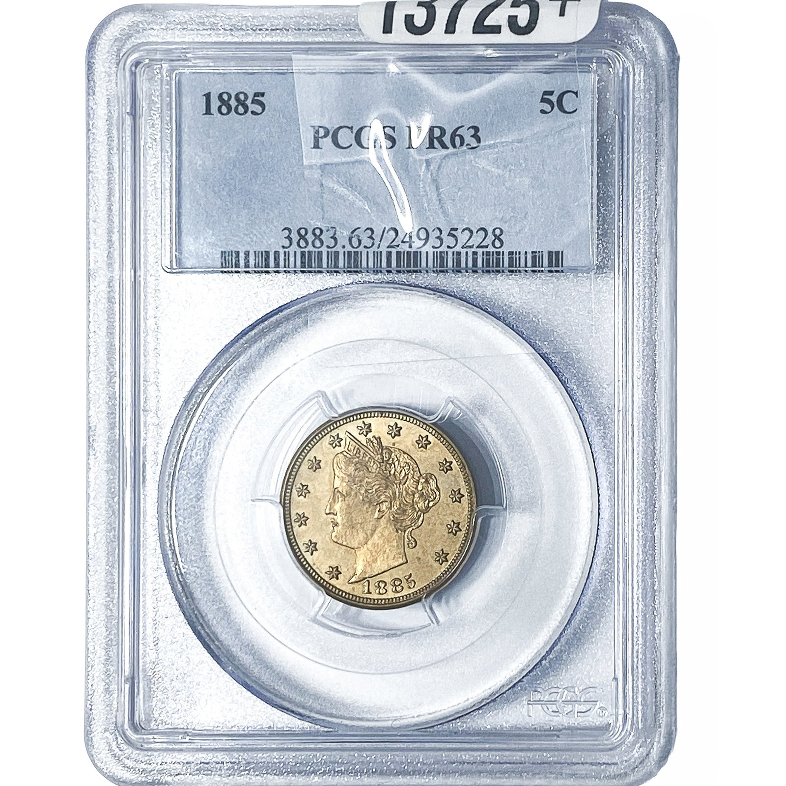 1885 Liberty Victory Nickel PCGS PR63: 1885 Liberty Victory Nickel PCGS PR63