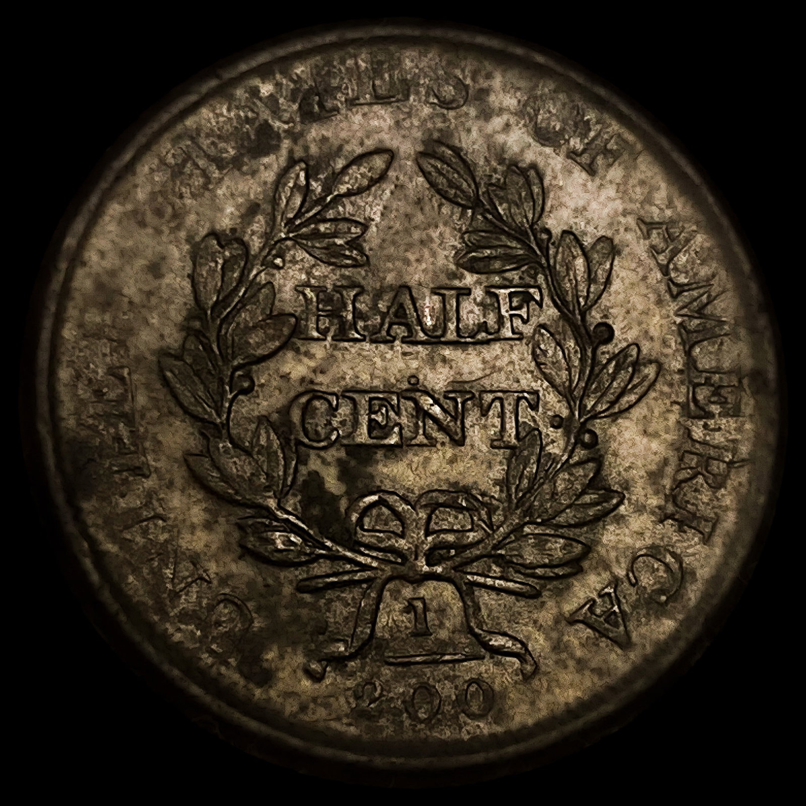 1807 Draped Bust Half Cent - 2