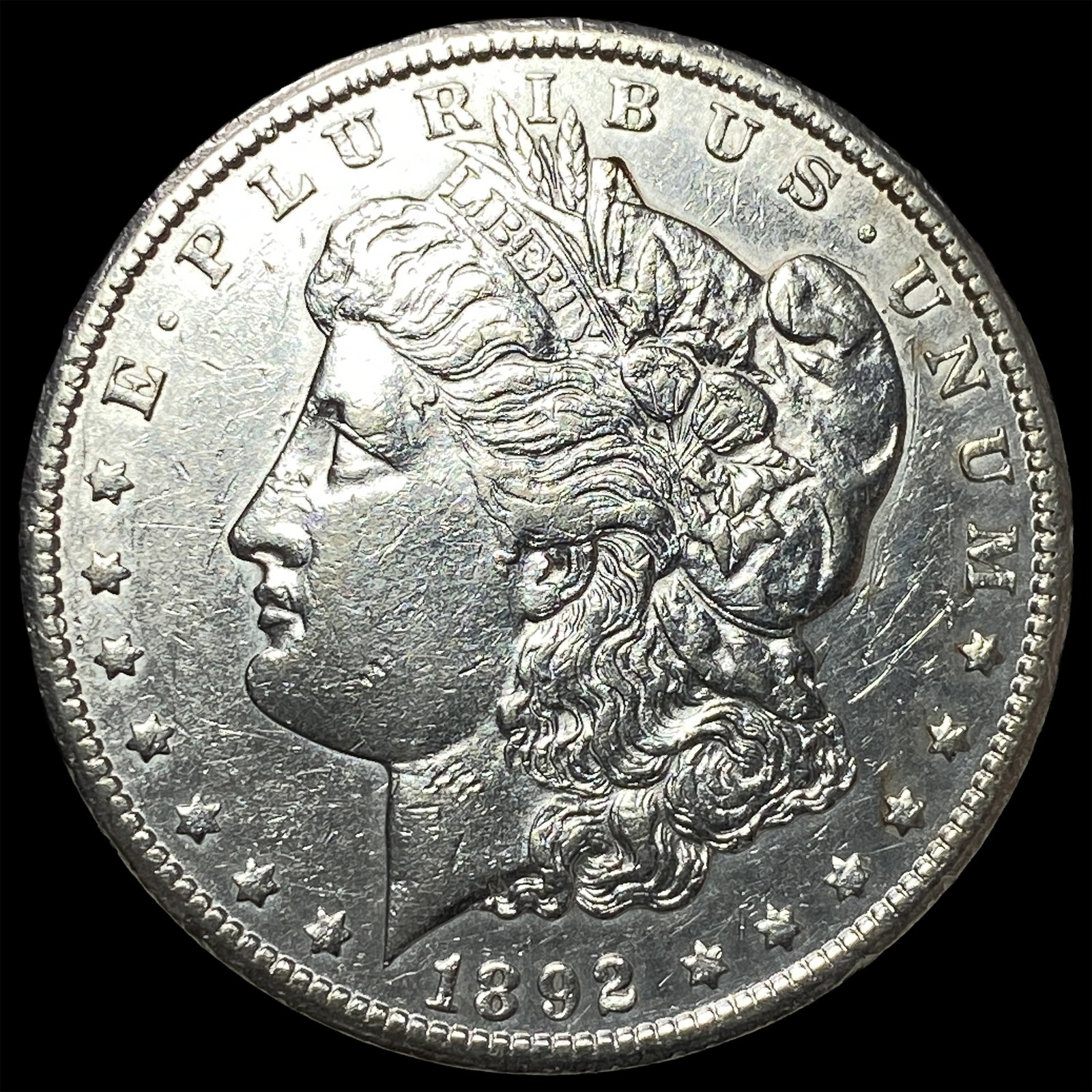 1892-CC Morgan Silver Dollar CHOICE AU: 1892-CC Morgan Silver Dollar CHOICE AU
