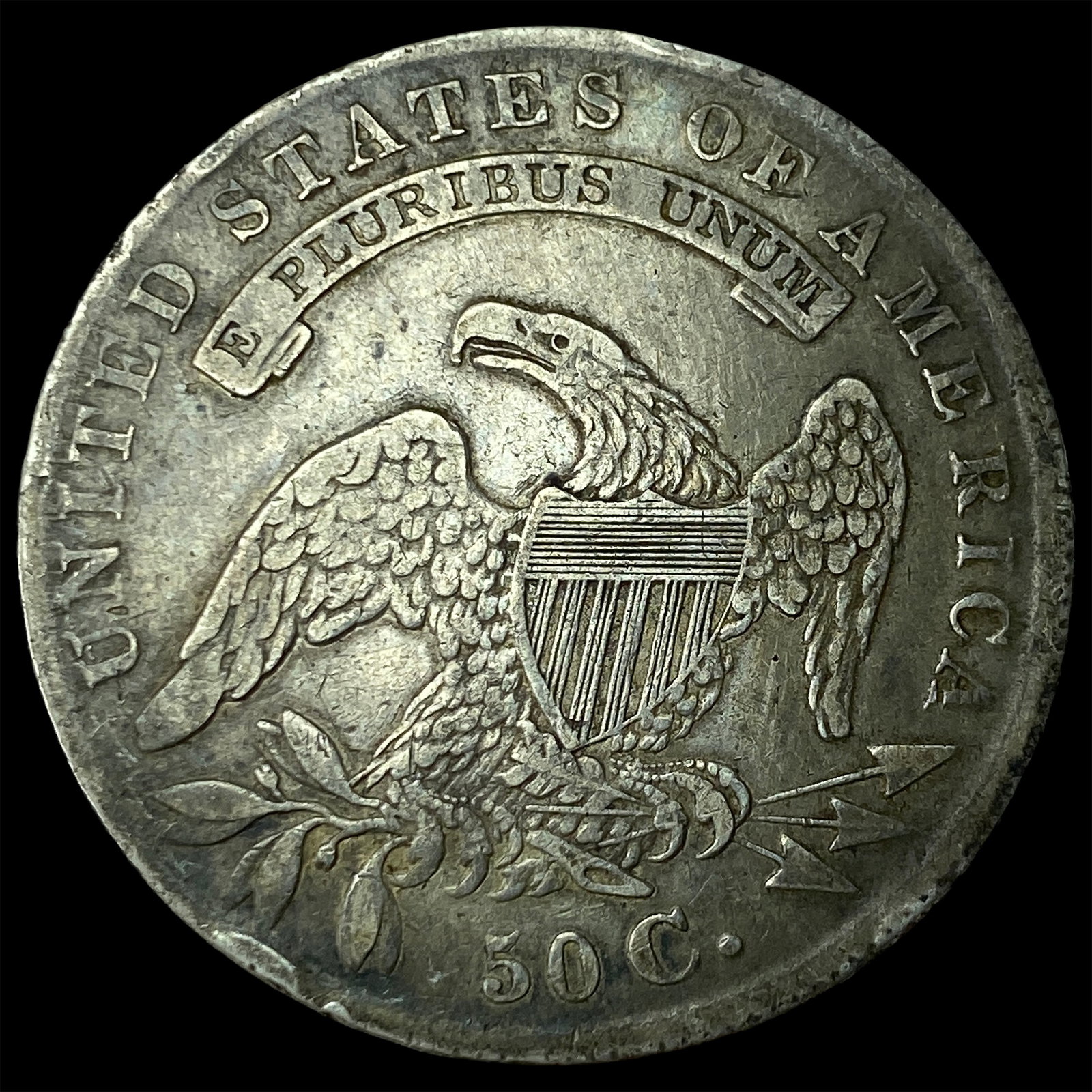 1835 Silver Capped Bust Half Dollar LIGHTLY CIRCULATED - 2