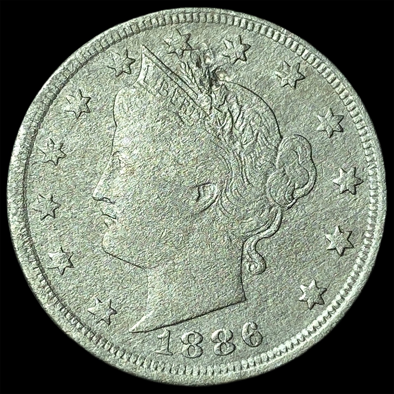 1886 Liberty Head Nickel NICELY CIRCULATED: 1886 Liberty Head Nickel NICELY CIRCULATED