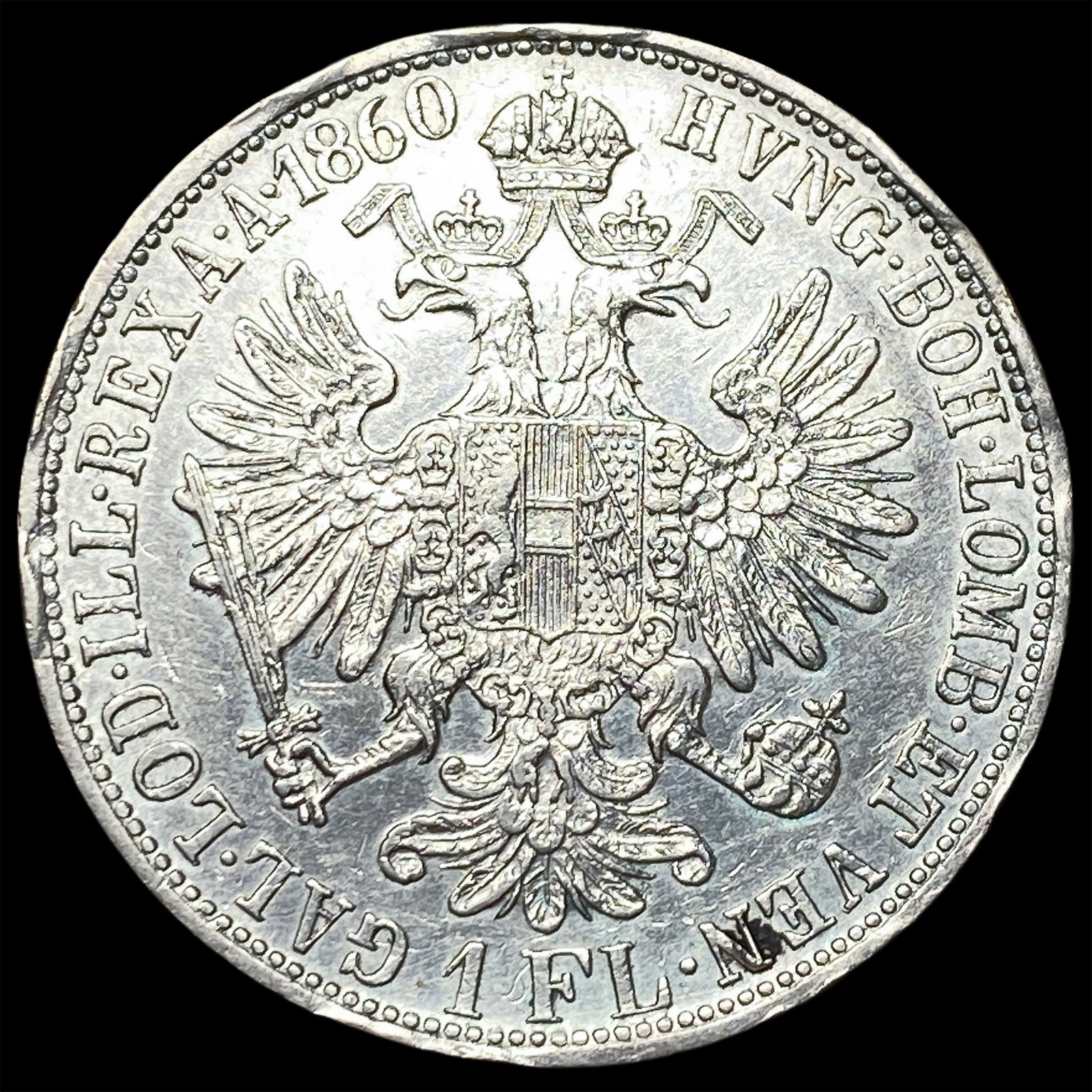 1860-A Austria Silver Thaler - 2