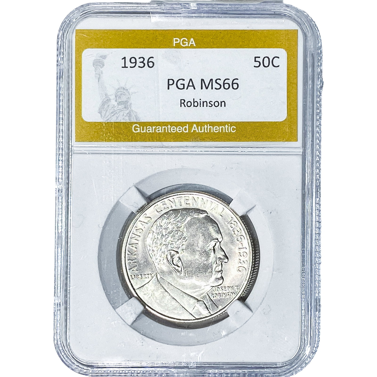 1936 Robinson Half Dollar PGA MS66: 1936 Robinson Half Dollar PGA MS66
