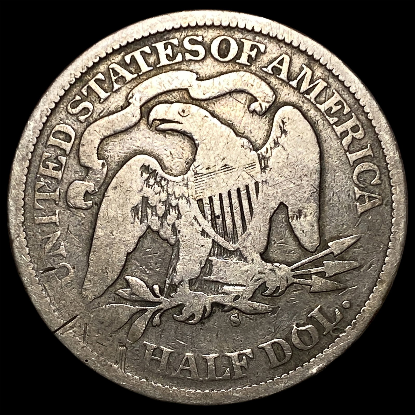 1876-S Silver Half Dollar LIGHTLY CIRCULATED - 2