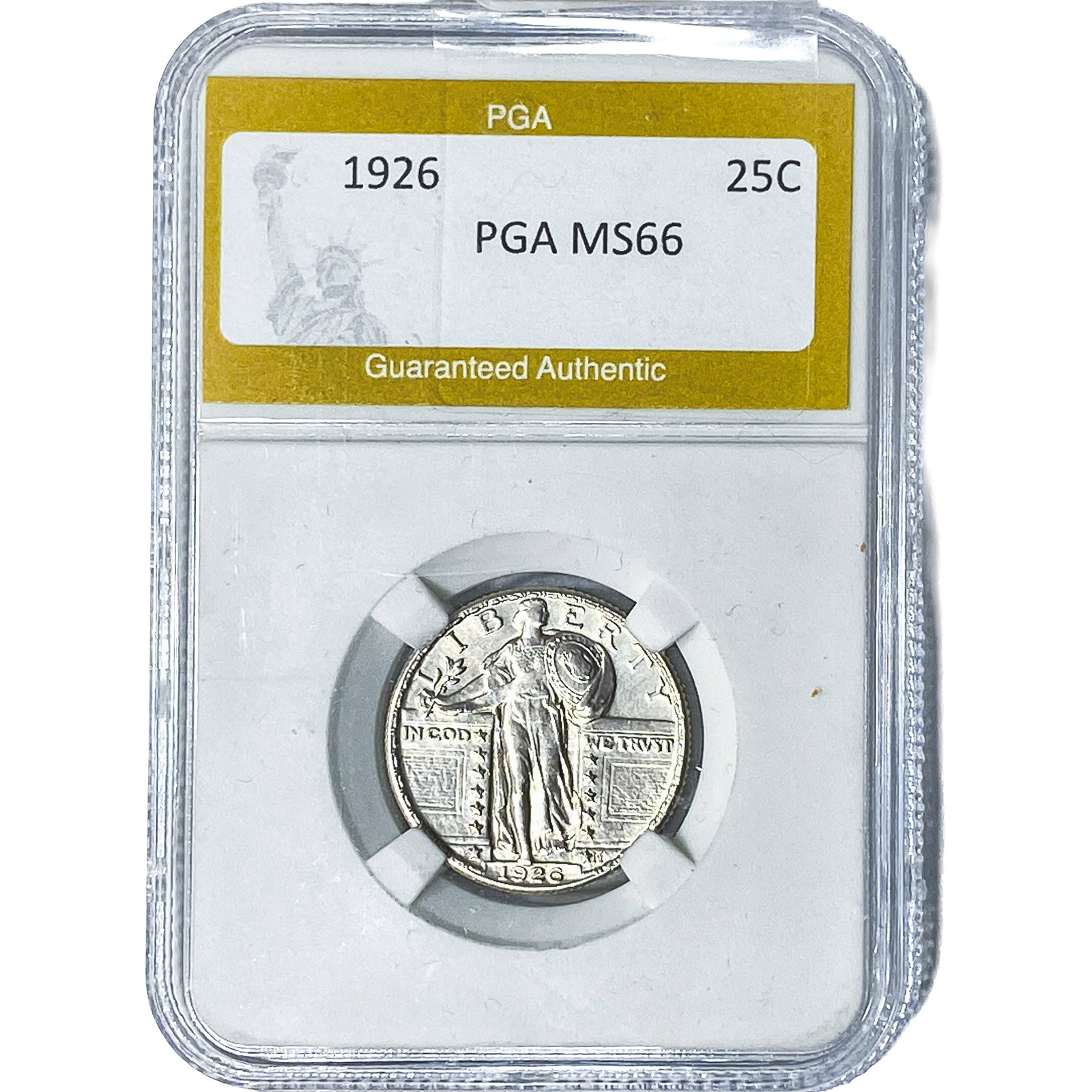 1926 Standing Liberty Quarter PGA MS66: 1926 Standing Liberty Quarter PGA MS66