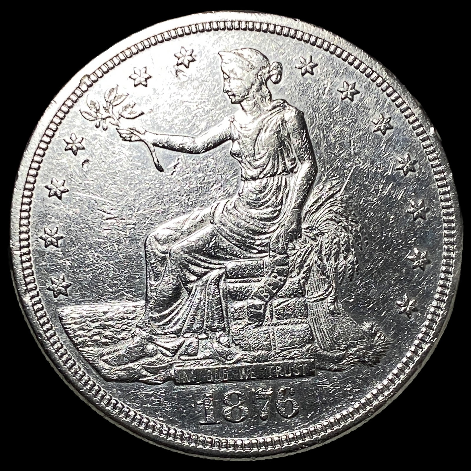 1876 Silver Trade Dollar HIGH GRADE: 1876 Silver Trade Dollar HIGH GRADE