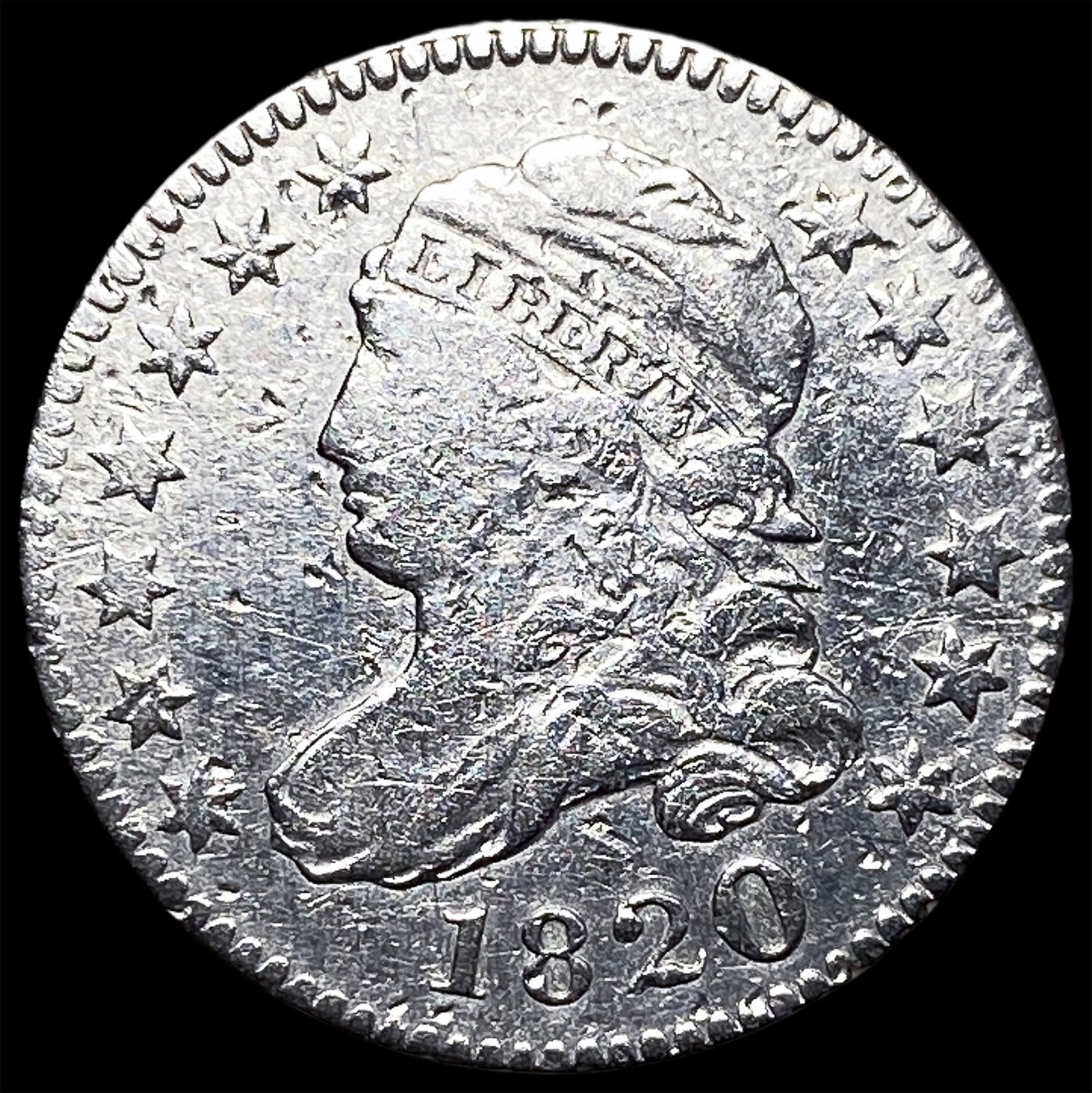 1820 Capped Bust Dime UNCIRCULATED: 1820 Capped Bust Dime UNCIRCULATED