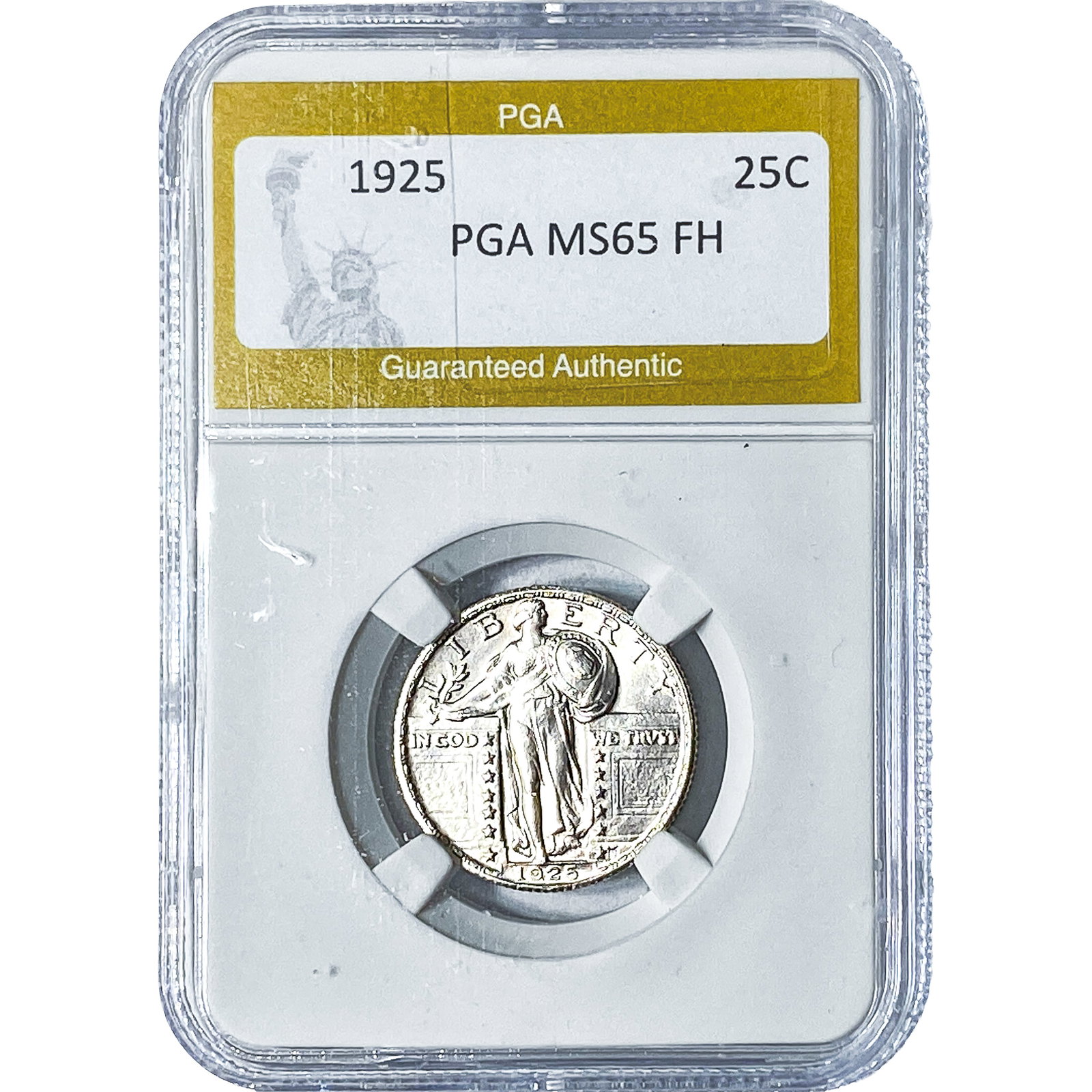 1925 Standing Liberty Quarter PGA MS65FH: 1925 Standing Liberty Quarter PGA MS65FH