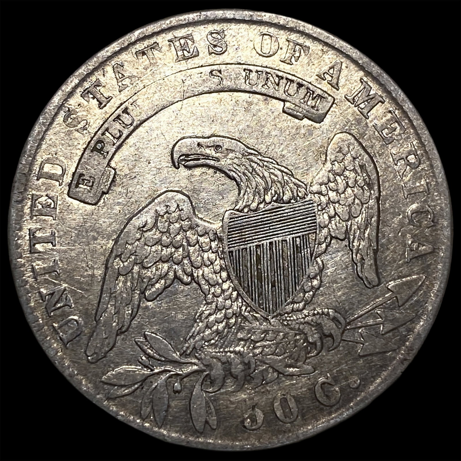 1835 Capped Bust Half Dollar CLOSELY UNCIRCULATED - 2