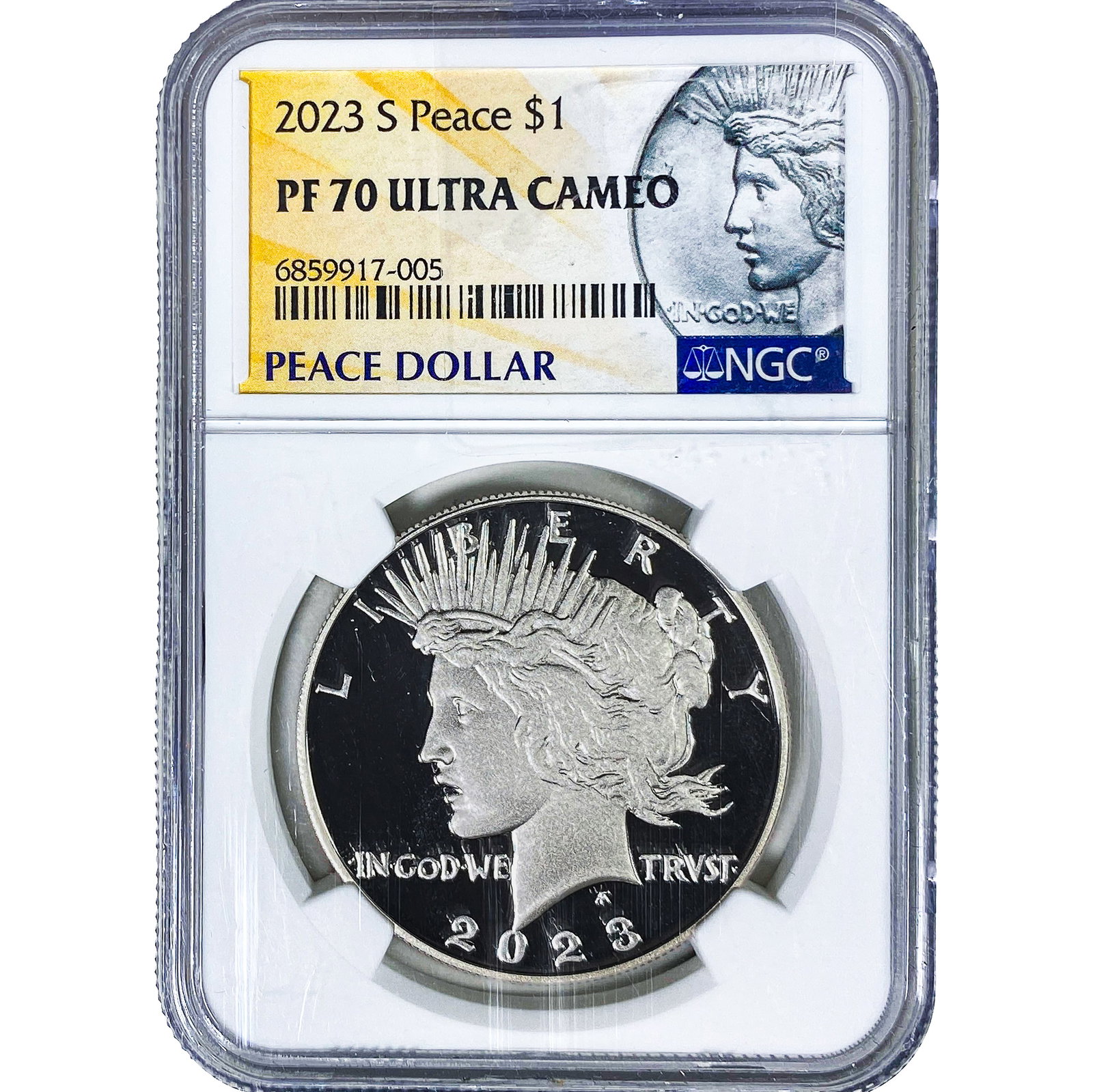 2023-S Silver Peace Dollar NGC PF70 Ultra Cameo: 2023-S Silver Peace Dollar NGC PF70 Ultra Cameo