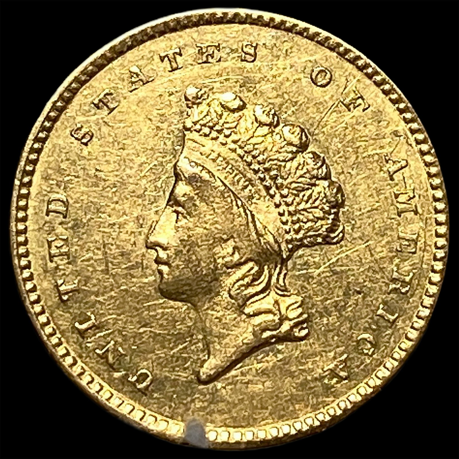 1854 Gold $1 Indian Head Type 2 CHOICE AU (1 of 2)