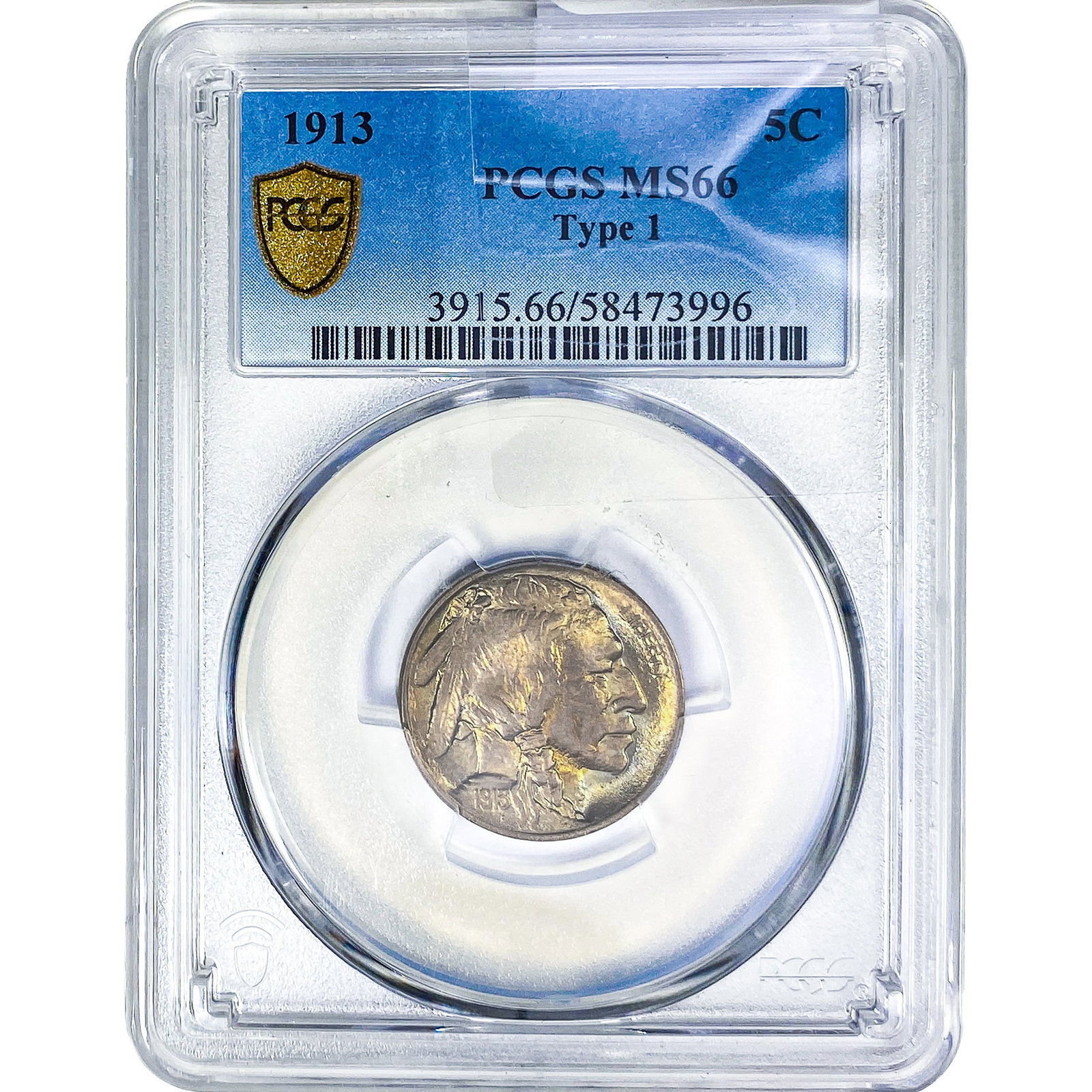 1913 Buffalo Nickel PCGS MS66 Type 1: 1913 Buffalo Nickel PCGS MS66 Type 1